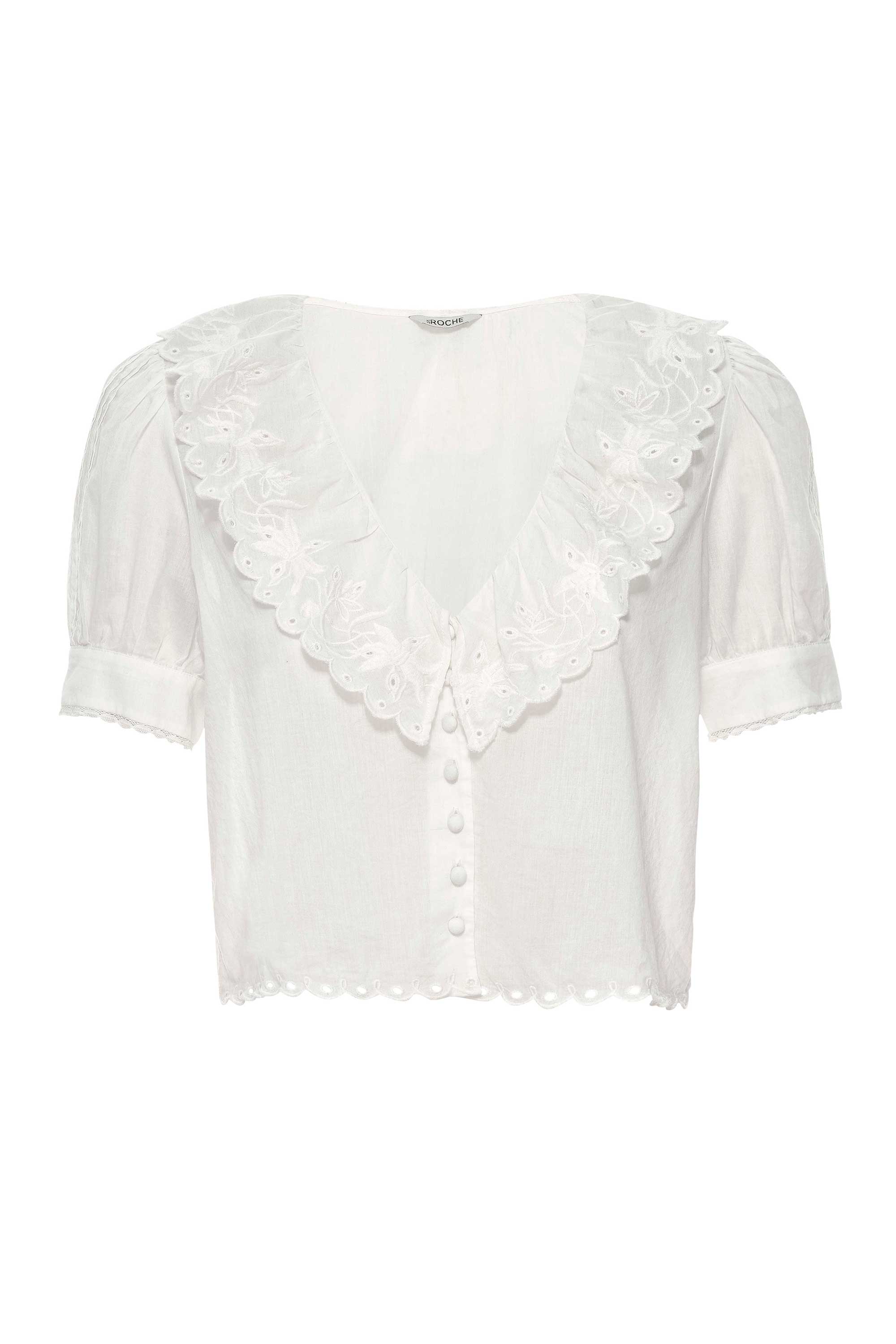 Women’s White Franklin Top - Milky Large St. Roche