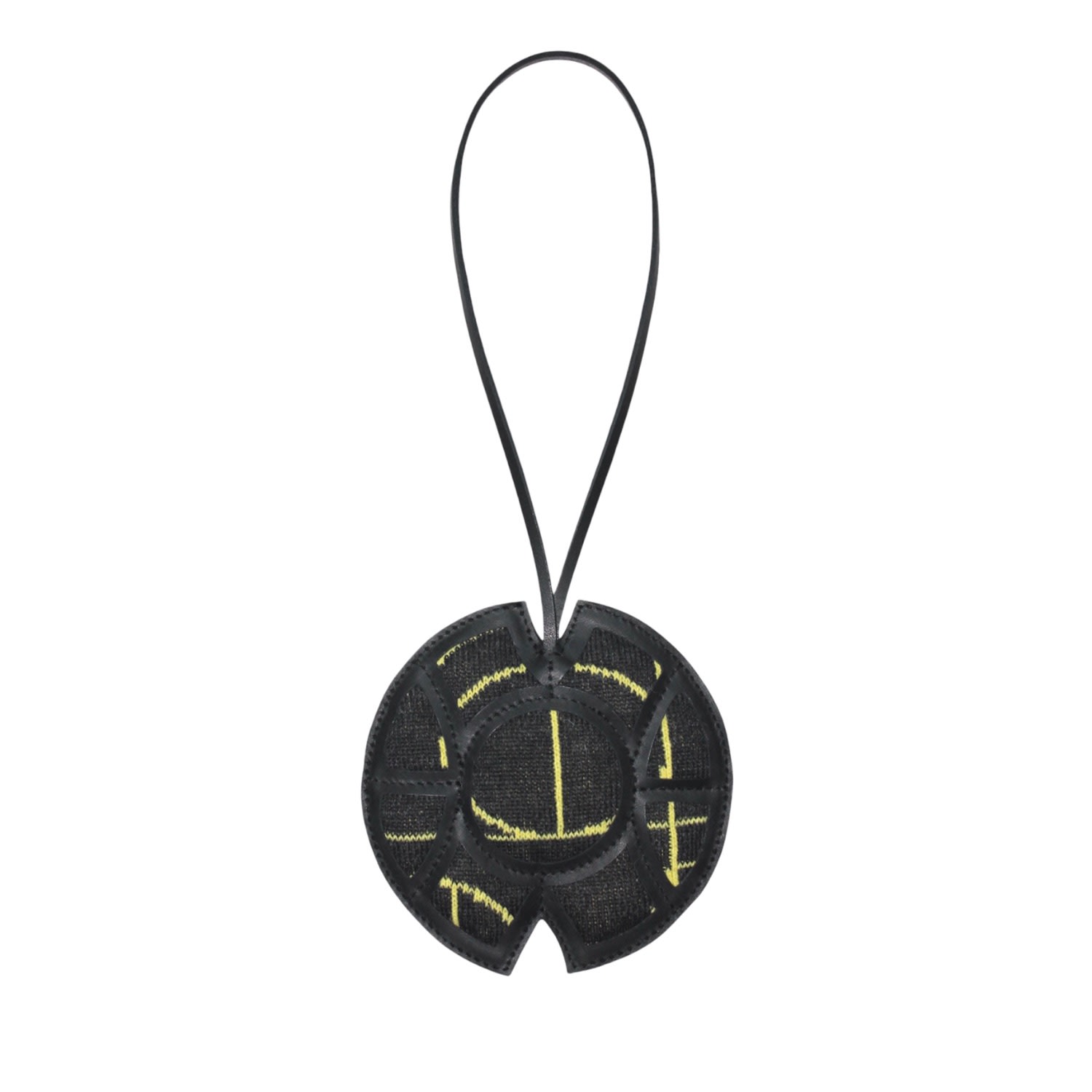 Maria Aristidou Black / Yellow / Orange Play Bag Charm - Black, Yellow In Black/yellow/orange