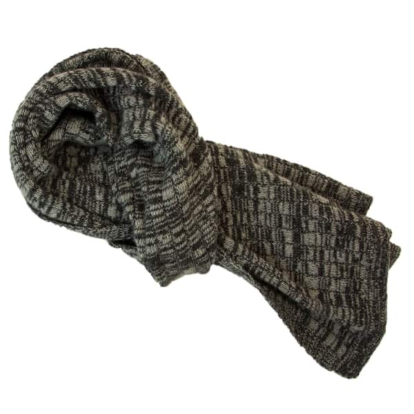 40 colourI CHARCOAL MELANGE WOOL & CASHMERE SCARF