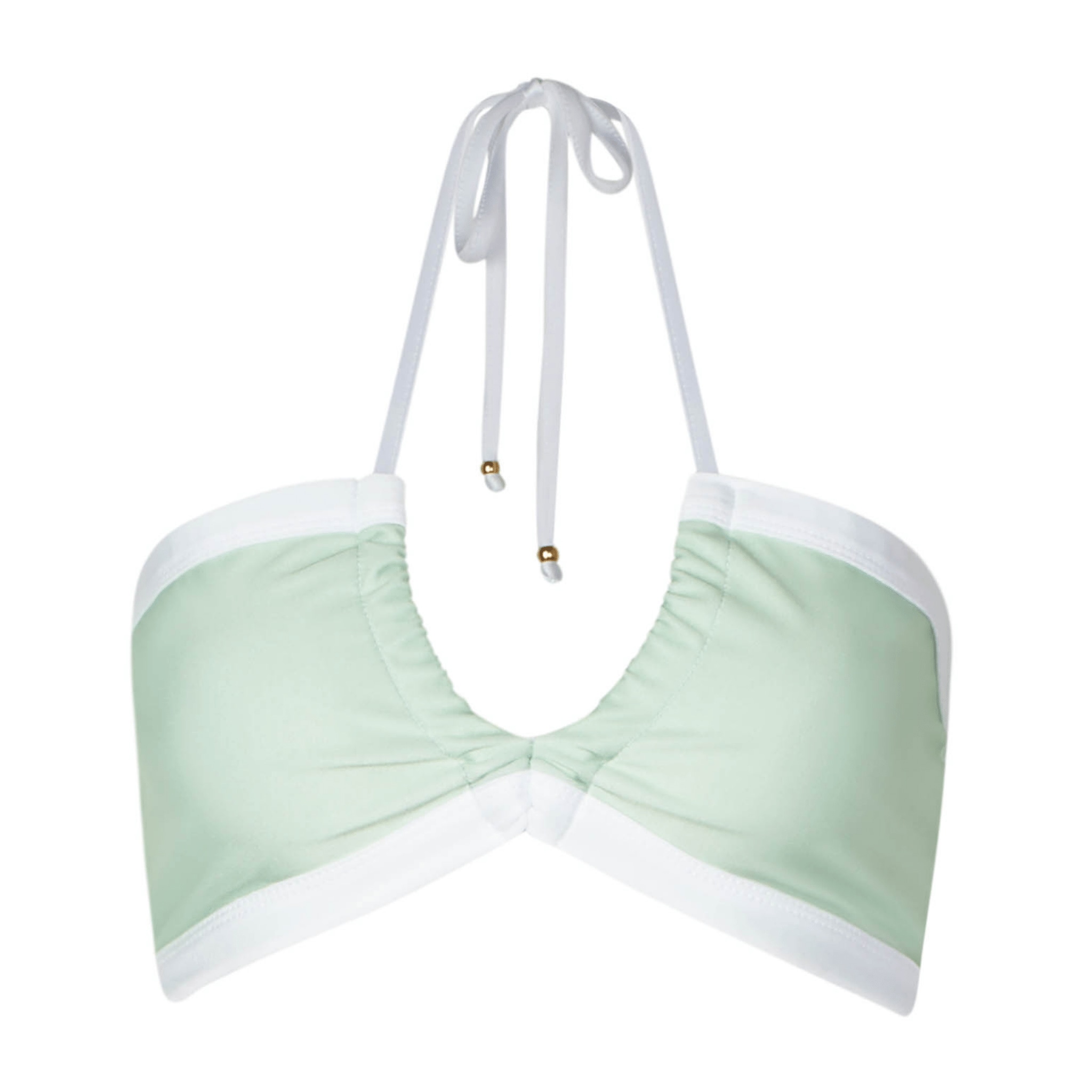 Soah Women's Alicia Pastel Green Halter Bikini Top In Green