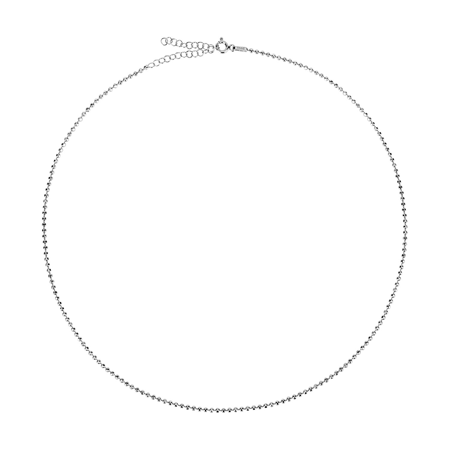 Women’s Bold Ball Chain Necklace Silver By Eda Dogan