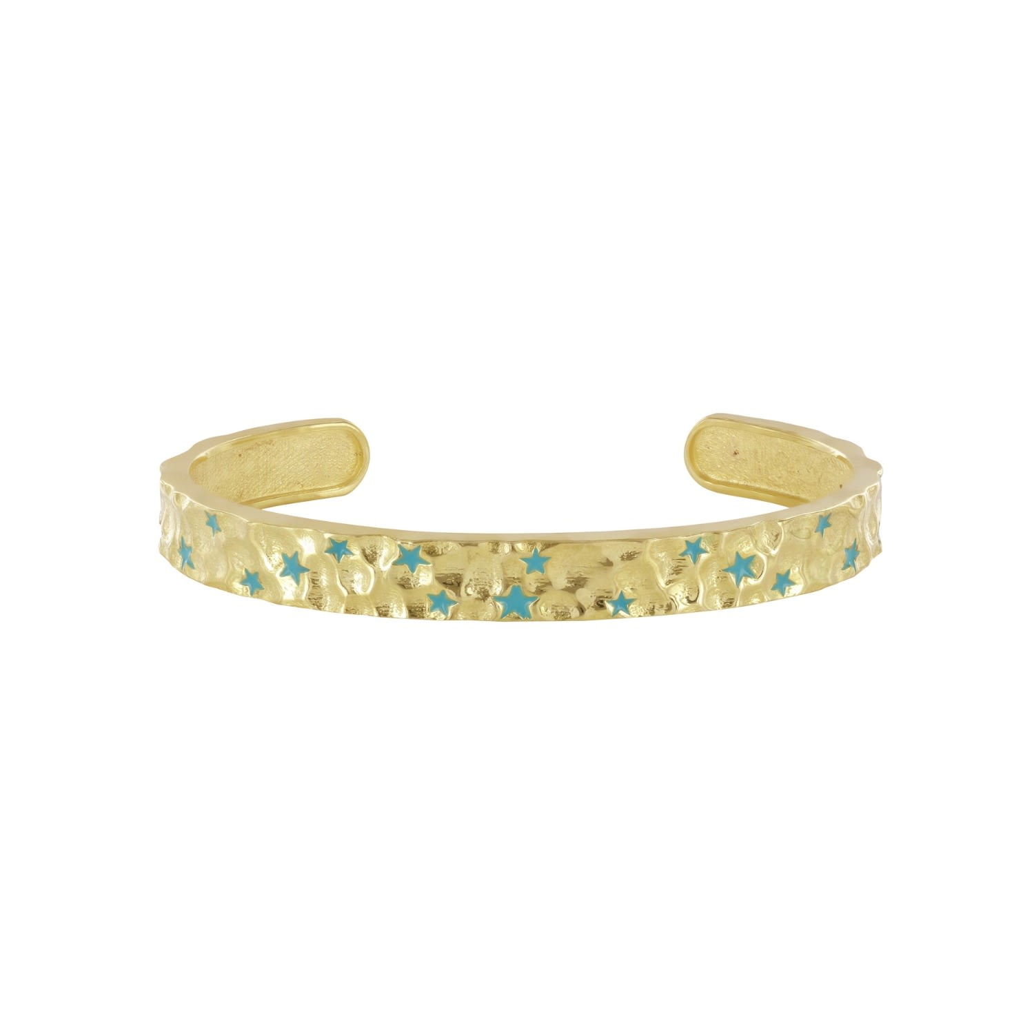 Women’s Sacred Turquoise Constellation Cuff In Gold Vermeil Wolf and Zephyr