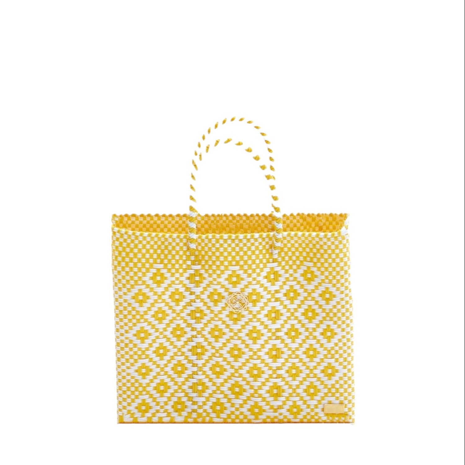 Women’s White / Yellow / Orange Small Yellow Aztec Tote Bag Lolas Bag