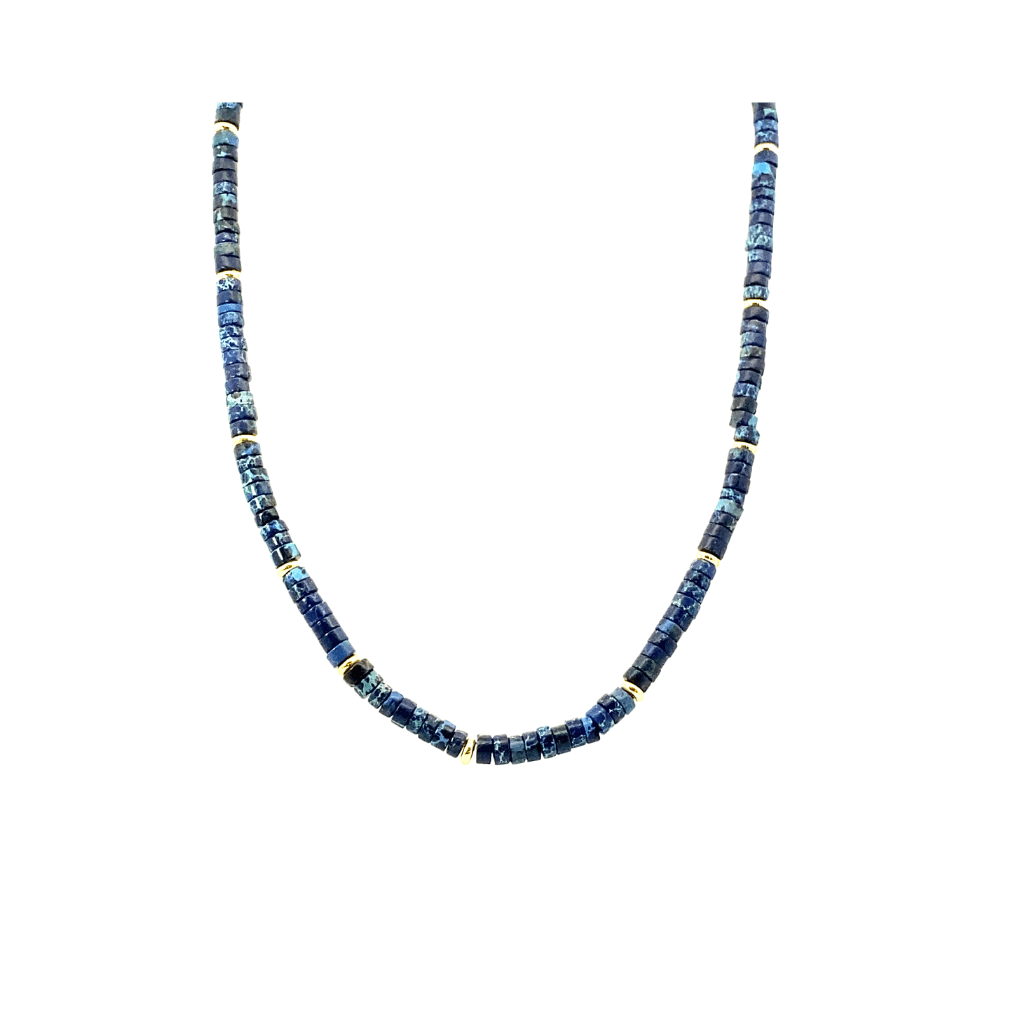 Women’s Blue Beaded Lapis Azul Necklace Jordan Road Jewelry