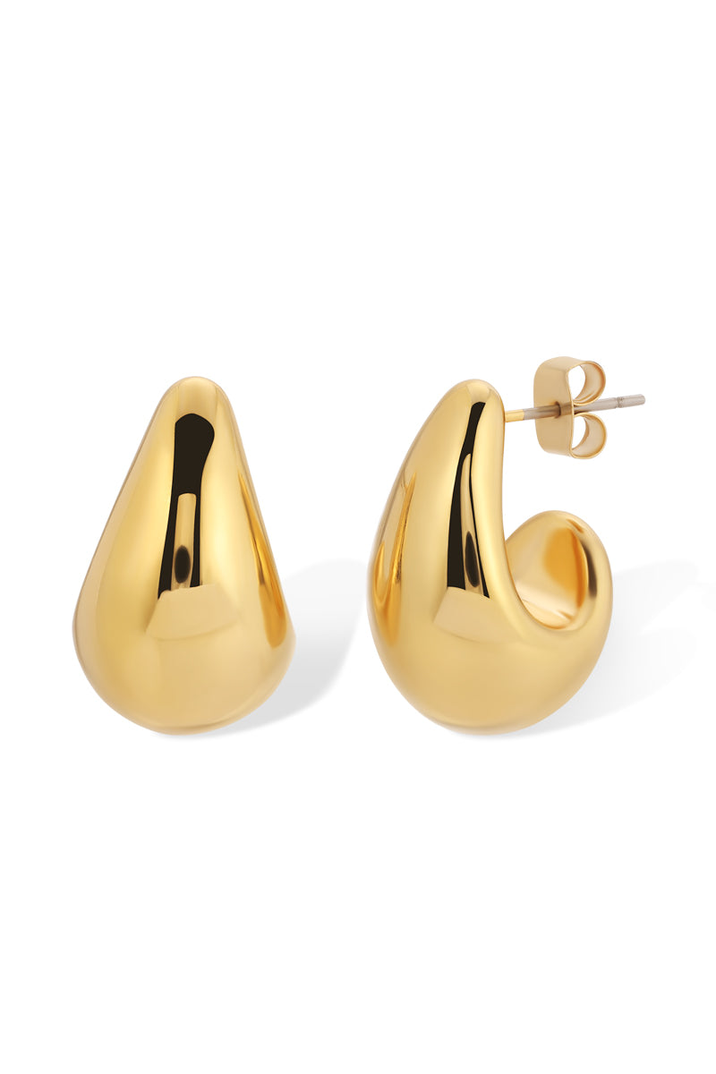 Women’s Luna Teardrop Earrings - Gold Naiia