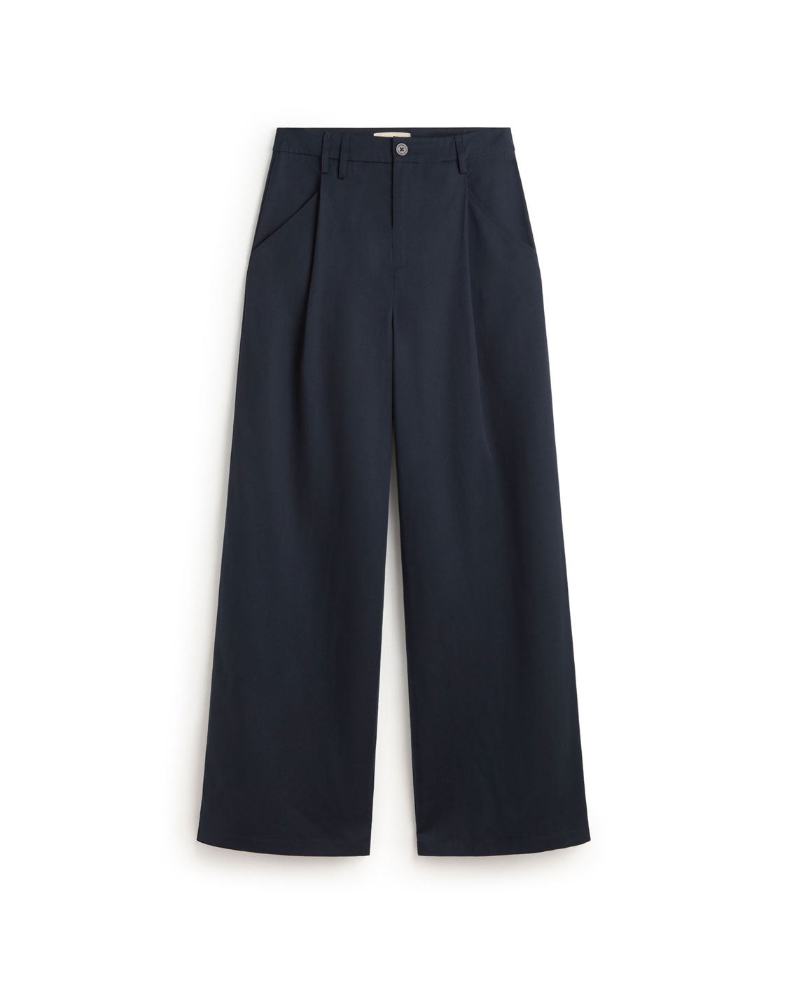 Thinking Mu Women's Blue Wide Leg Pleat Molly Pants In Blue