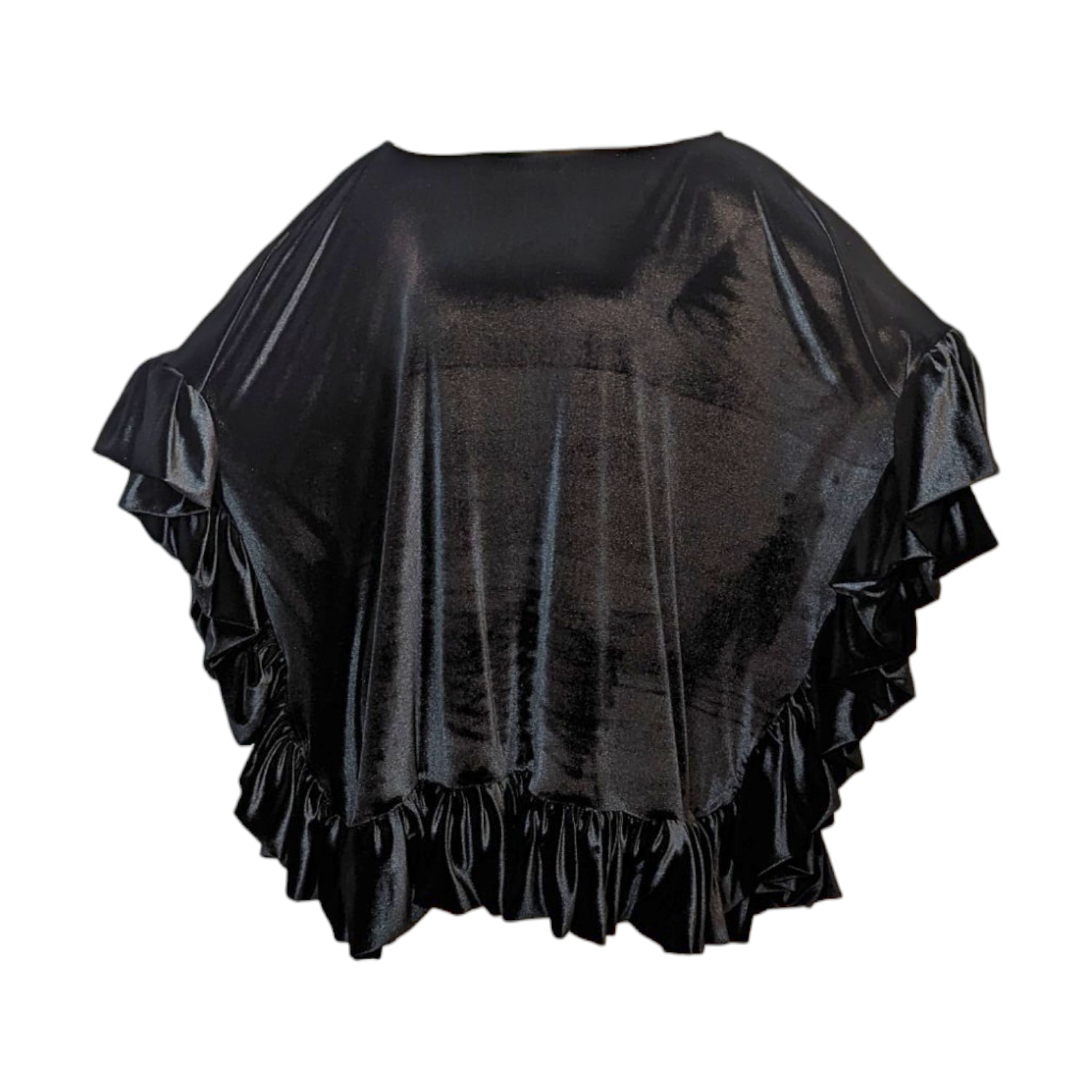 Women’s Mini Ruffle Black Dress One Size Julia Clancey