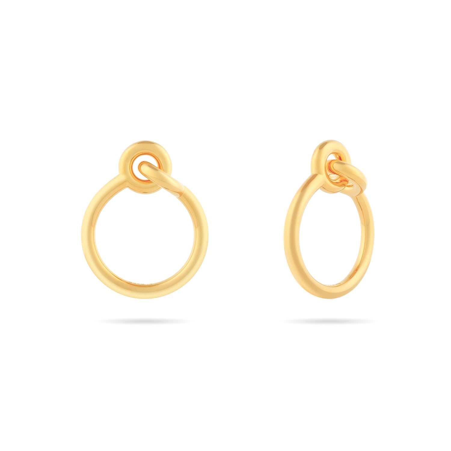 Meulien Women's Interlocked Double Circle Ring - Gold