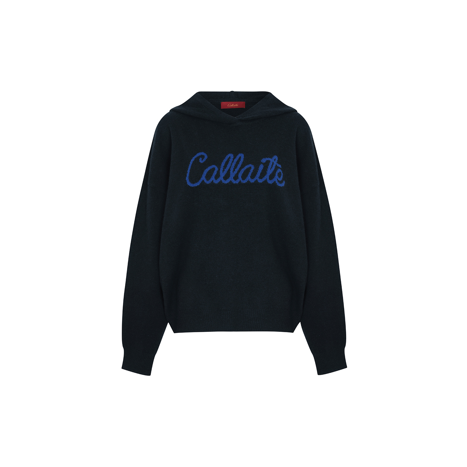 Callaite Women's Blue Cashmere Stella Hoodie - Navy