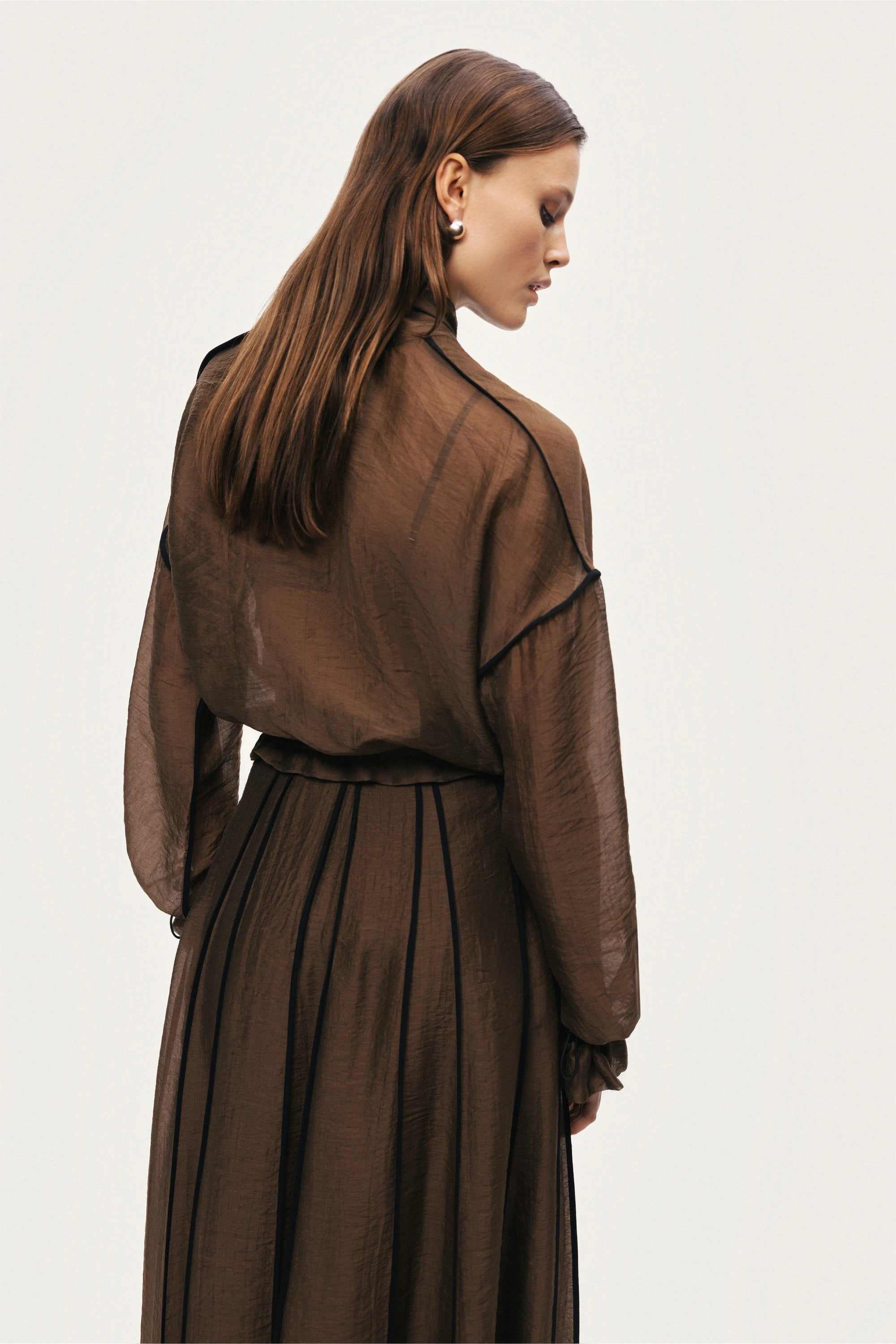 Sheer Zip-Front Jacket | NOCTURNE | Wolf & Badger