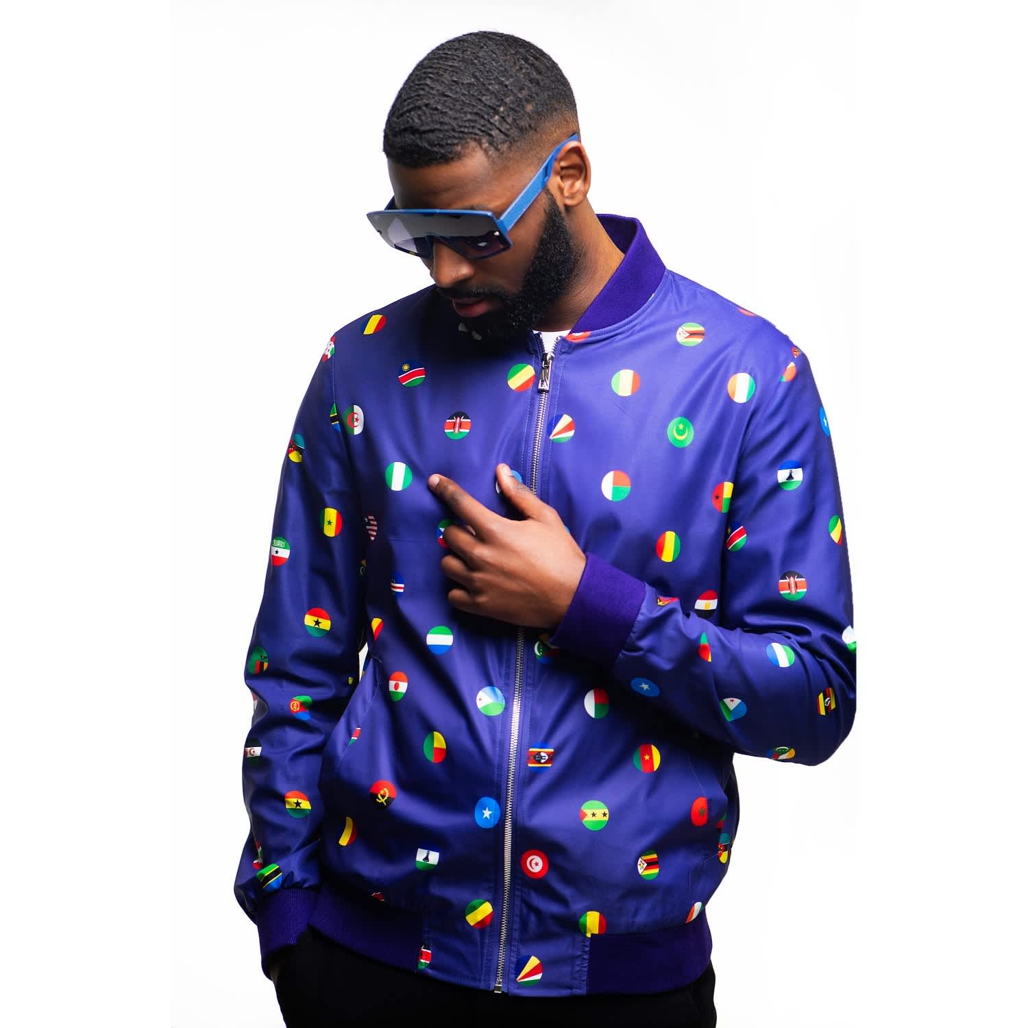 Royal Purple Bomber Jacket