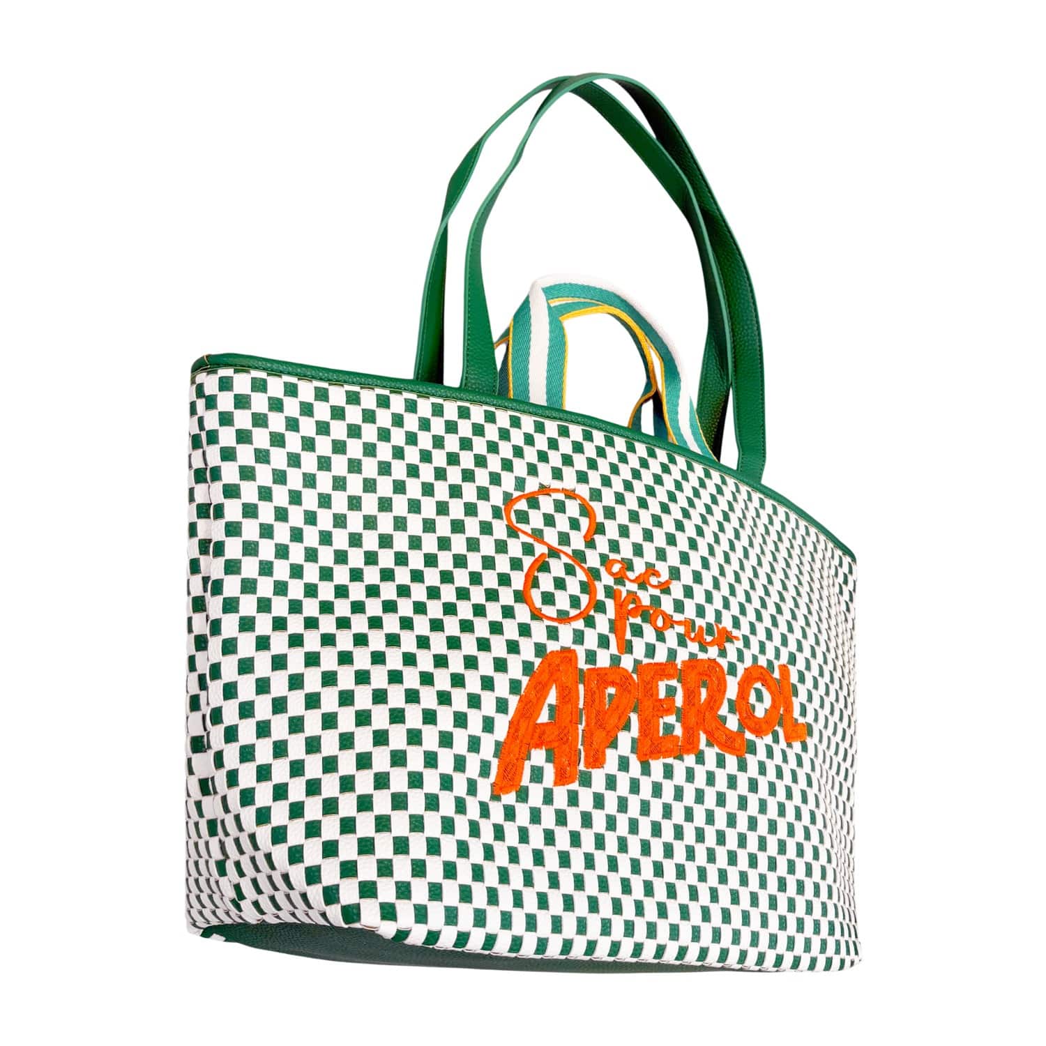 Sac Pour Aperol Chequered Green Bag | Lilly Loves | Wolf & Badger