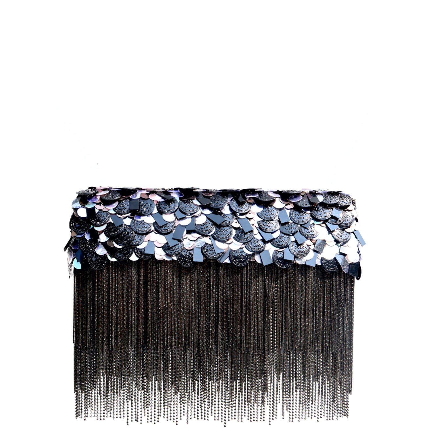 Women’s Black Shimmy Ombre Clutch Simitri