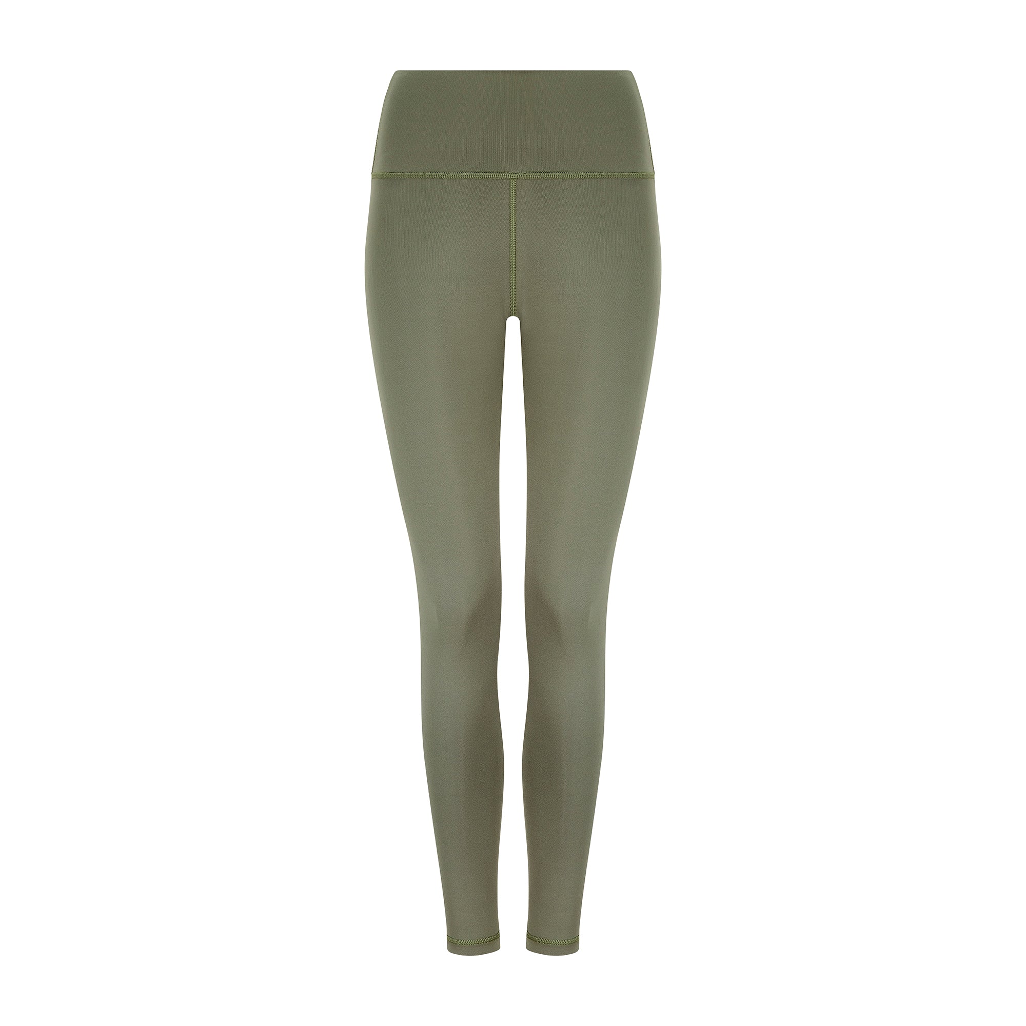 Lula-ru Women's Green High Rise Legging - Olive In Green