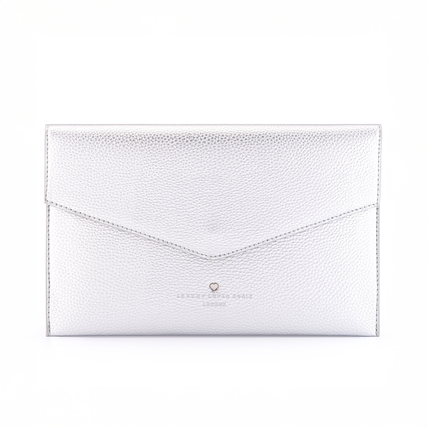 Women’s Cora Envelope Pouch - Silver Jlr London