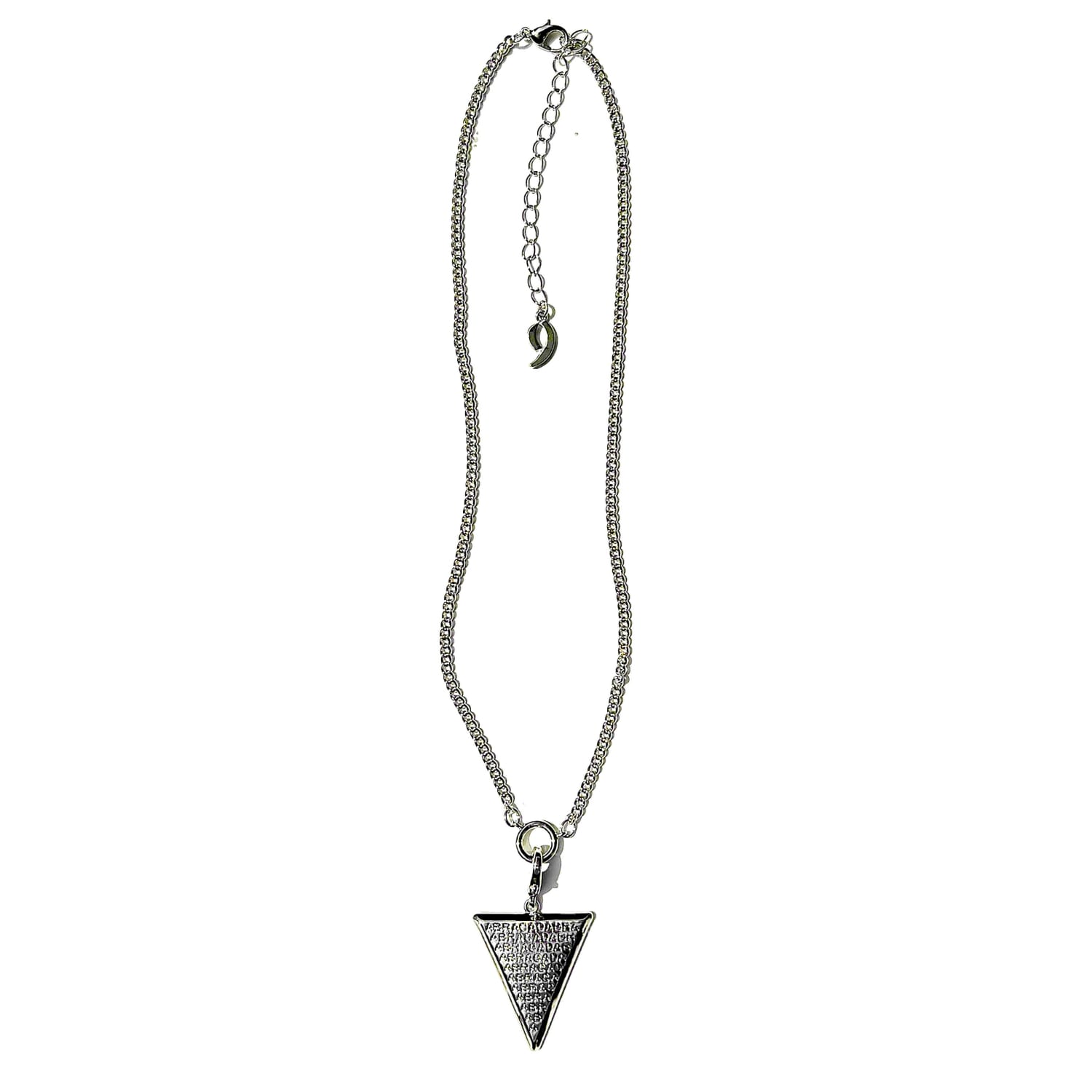 9design Men's Silver Abracadabra Talisman Necklace With Removable Pendant