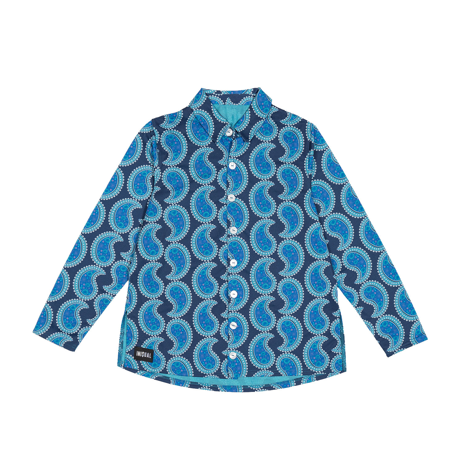 Women’s Unisex Blue Plush Printed Shirt Extra Small Iniqual