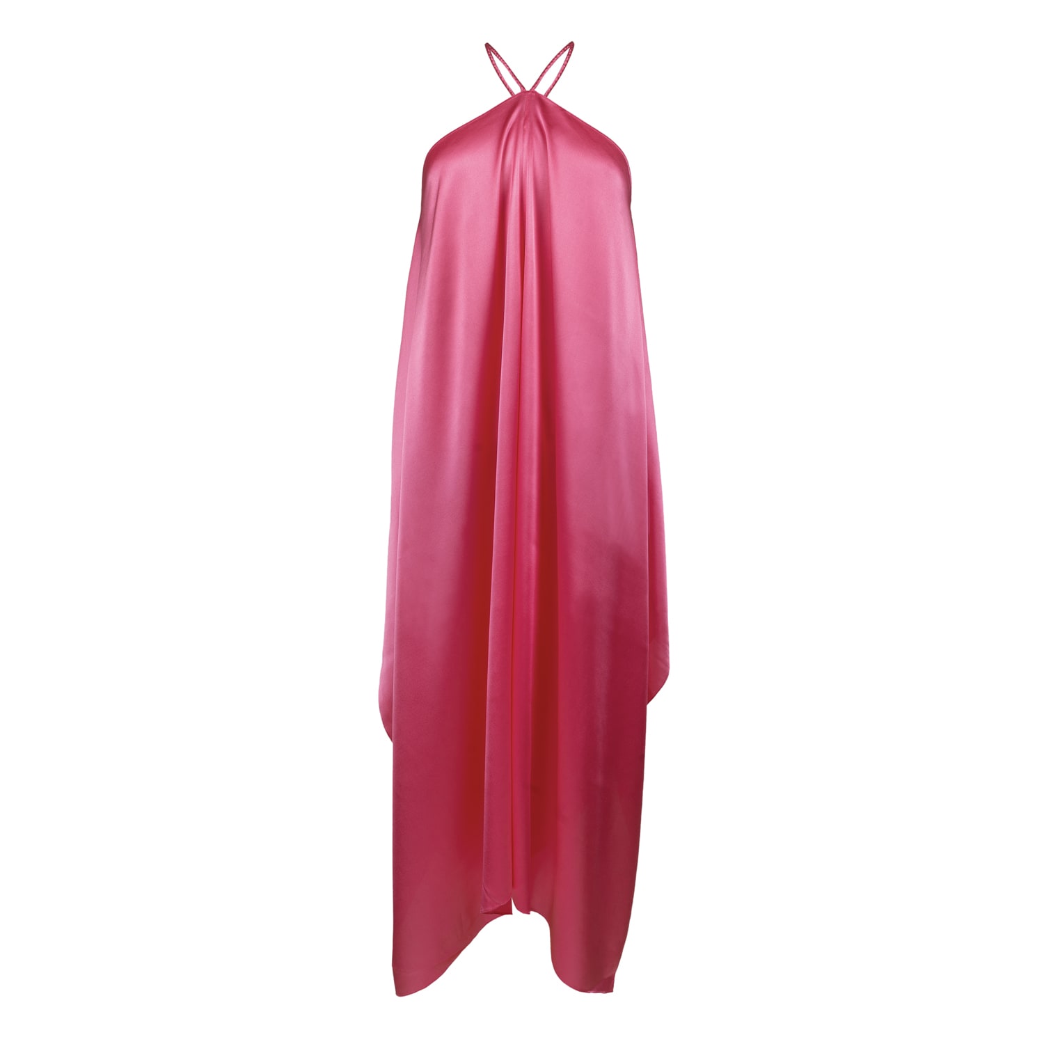 Women’s Pink / Purple Alexandra Silk Dress, Color Pink Rose One Size Sasha La Mer