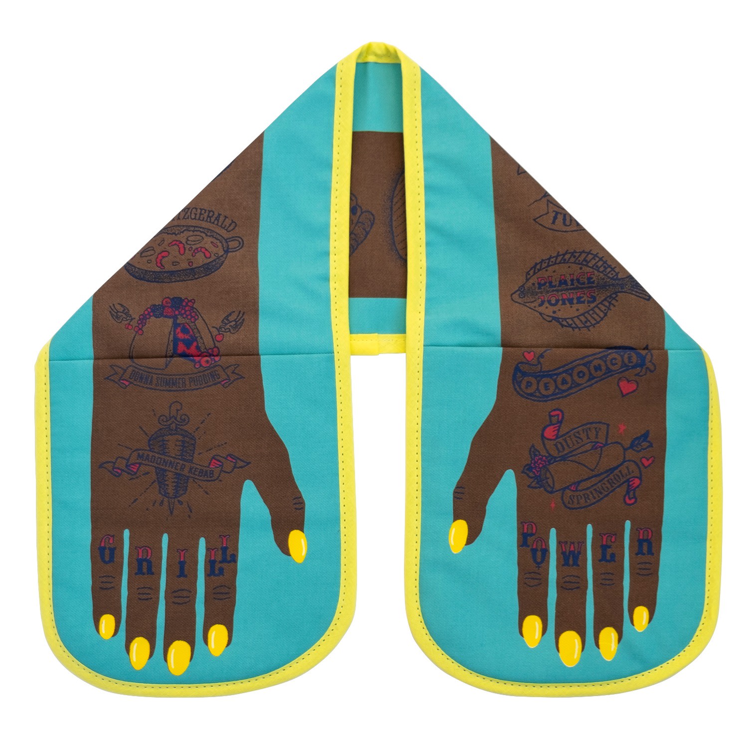 Grill Power Double Oven Glove Dark Skin Stuart Gardiner Design