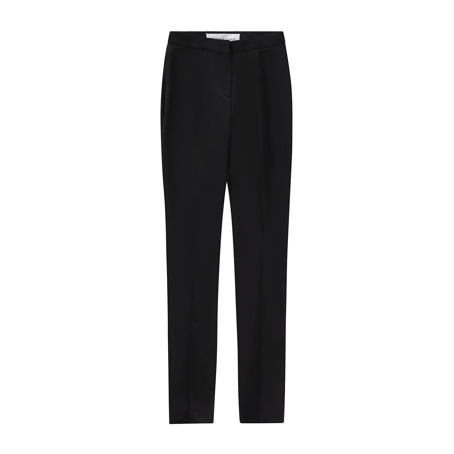 Women’s Iconic Black Gabardine Fitted Pants Medium Monique Singh