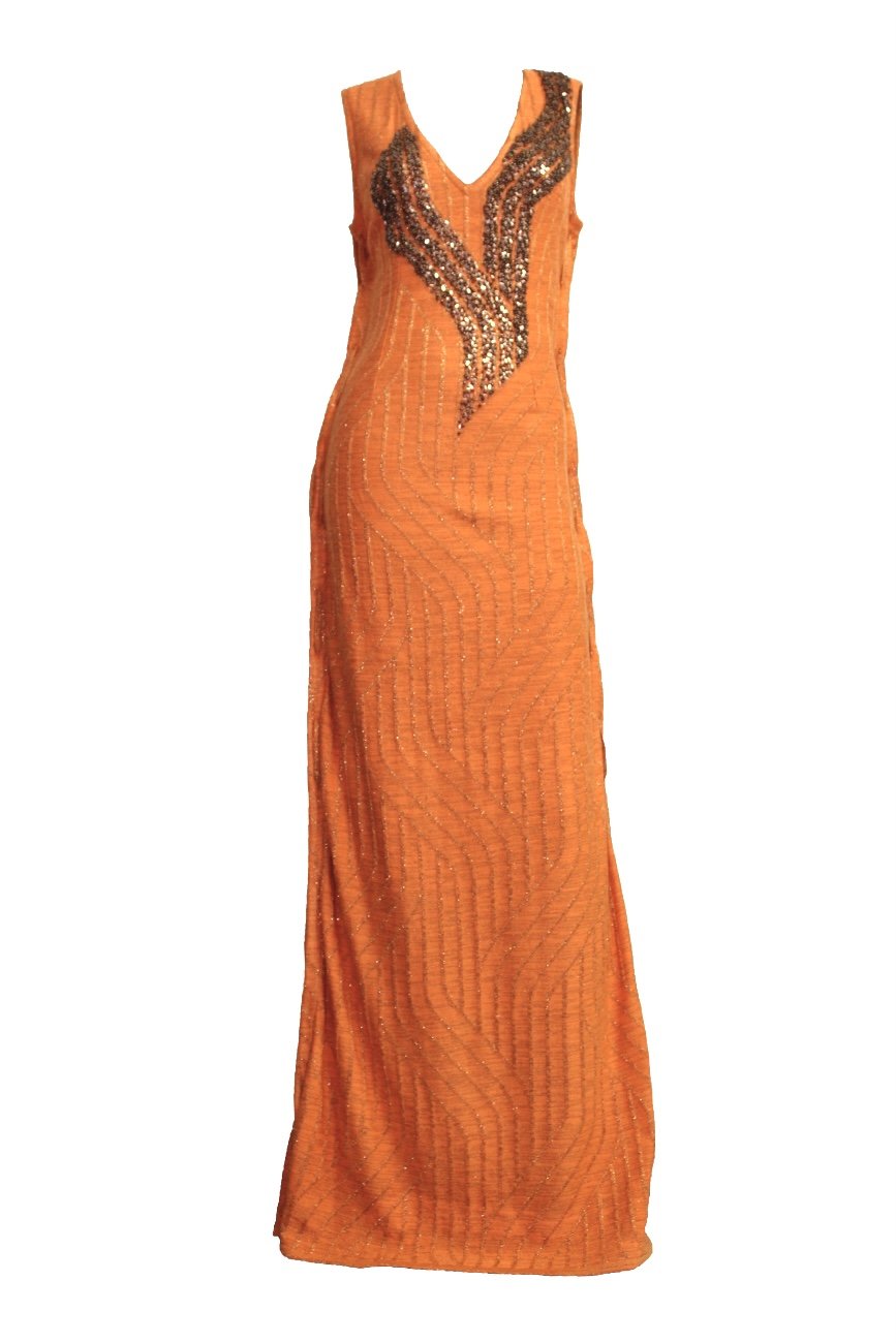 Women’s Yellow / Orange Bold - Alba Gown Small Maria Aristidou