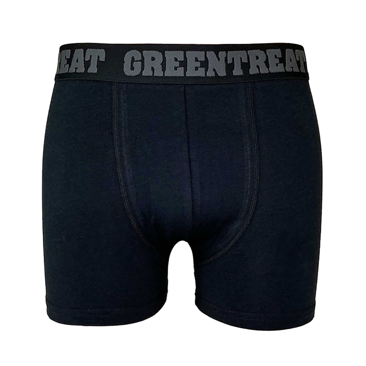 Black / Grey Men’s Boxers, Black, Charcoal Medium Greentreat