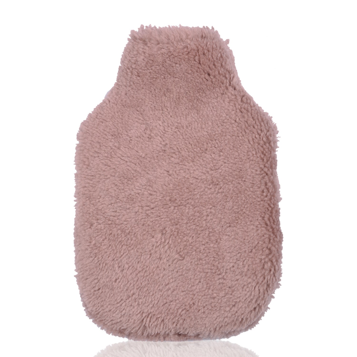 Rose Gold Sheepskin Hot Water Bottle Curly - Soft Pink Owen Barry