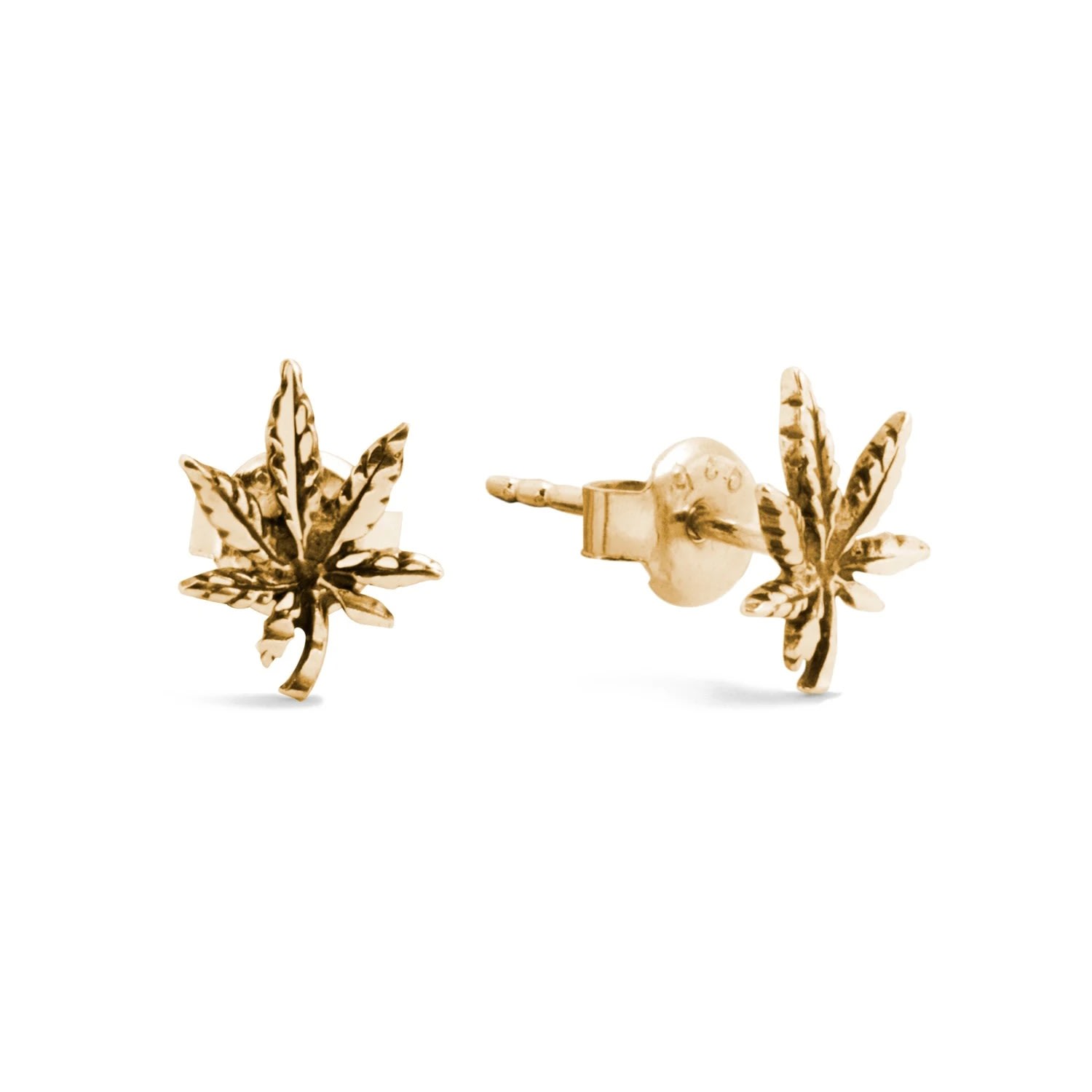 Women’s Precious Reefers Gold Stud Earrings Wild Sons