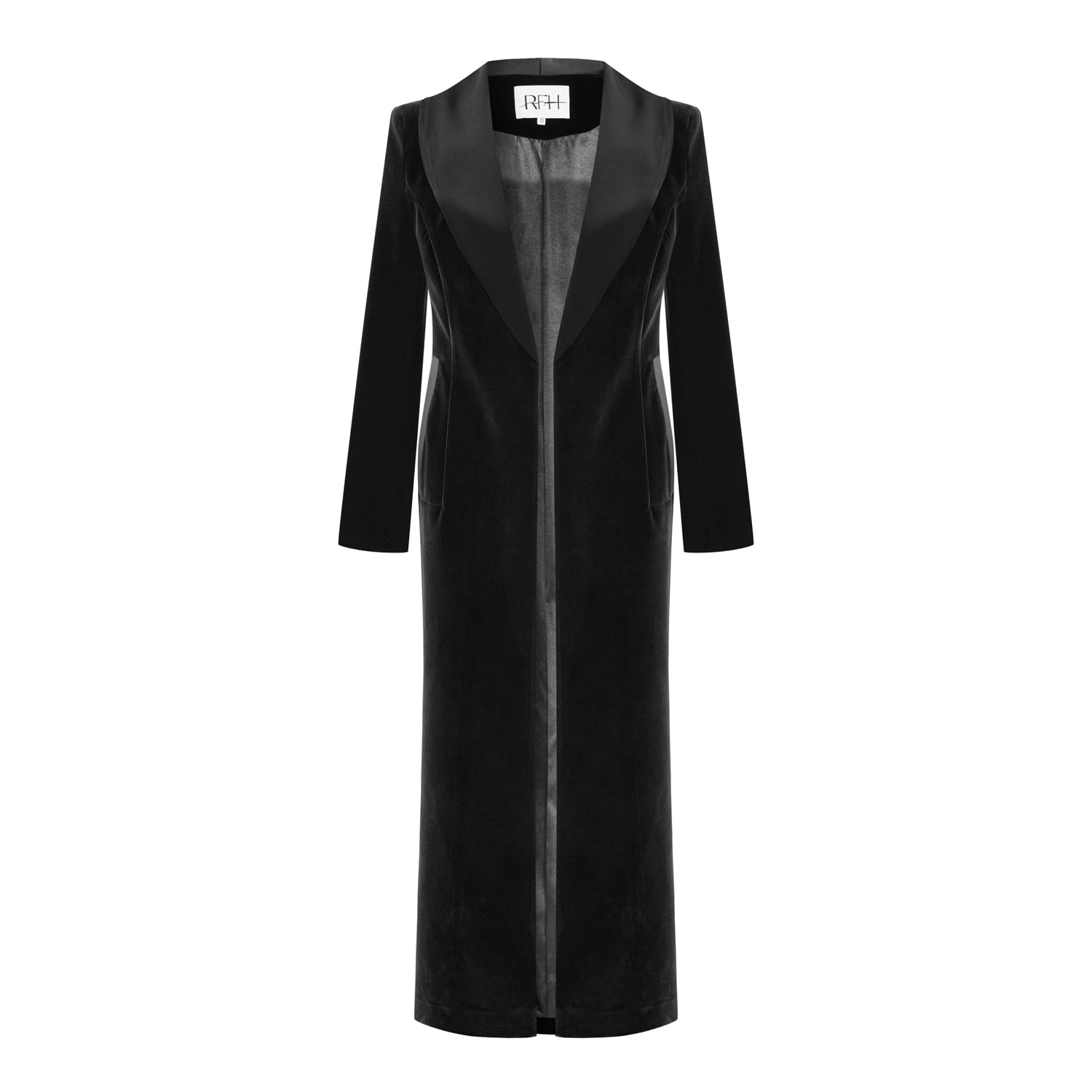Women's Black Velvet Noble | Large | Roqaia Fashion House