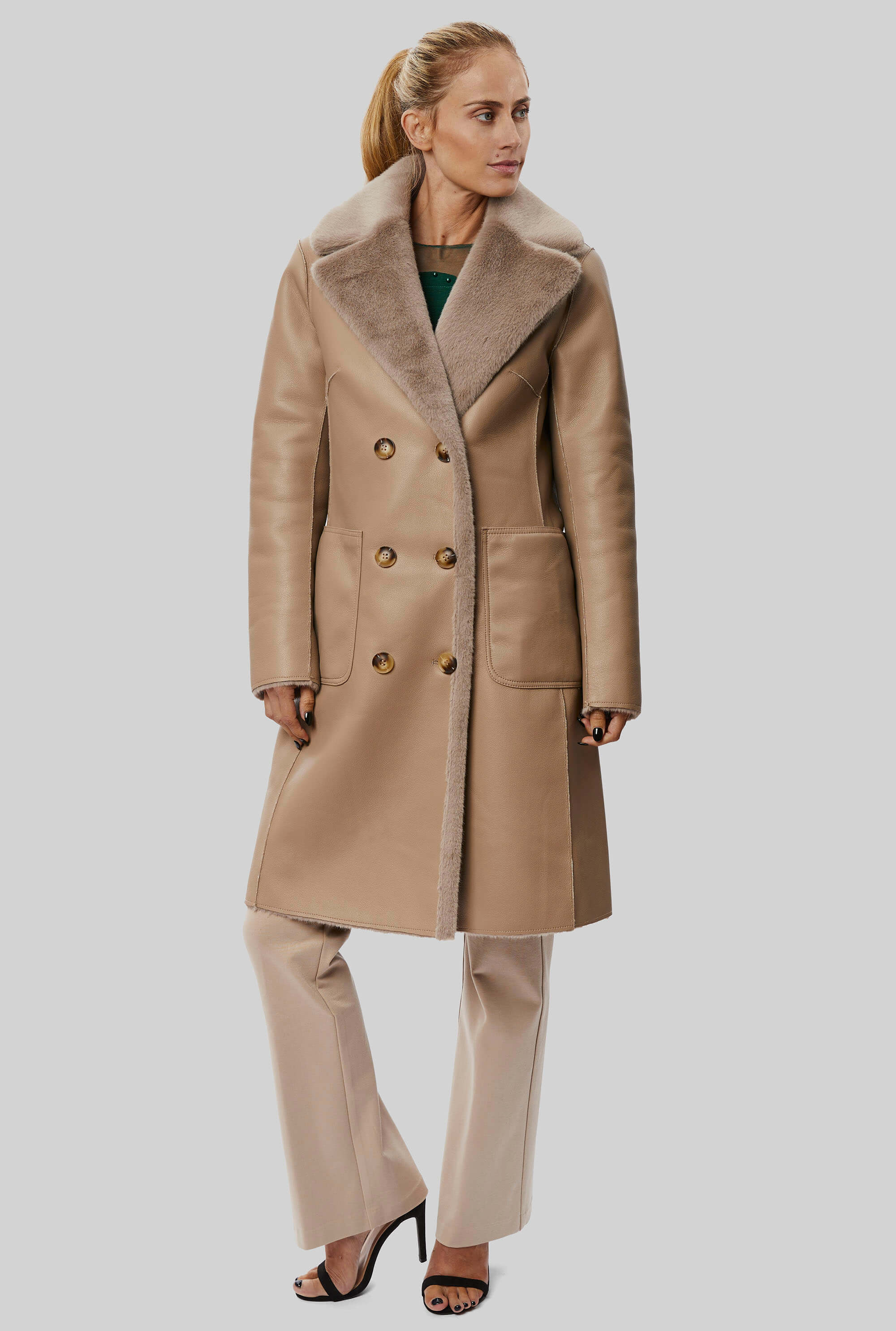 James lakeland hooded tailored coat hotsell