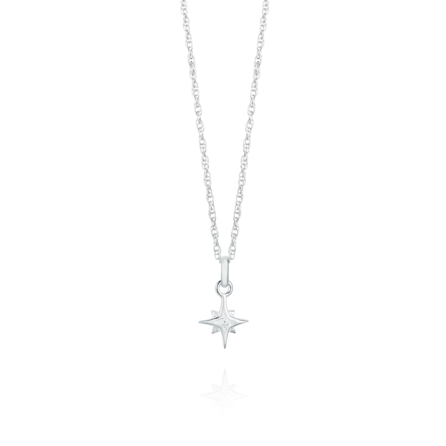 Women’s Silver Small Compass Star Necklace Yasmin Everley Jewellery