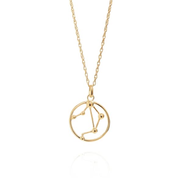 Yasmin Everley Jewellery Libra Astrology Necklace In 9ct Gold