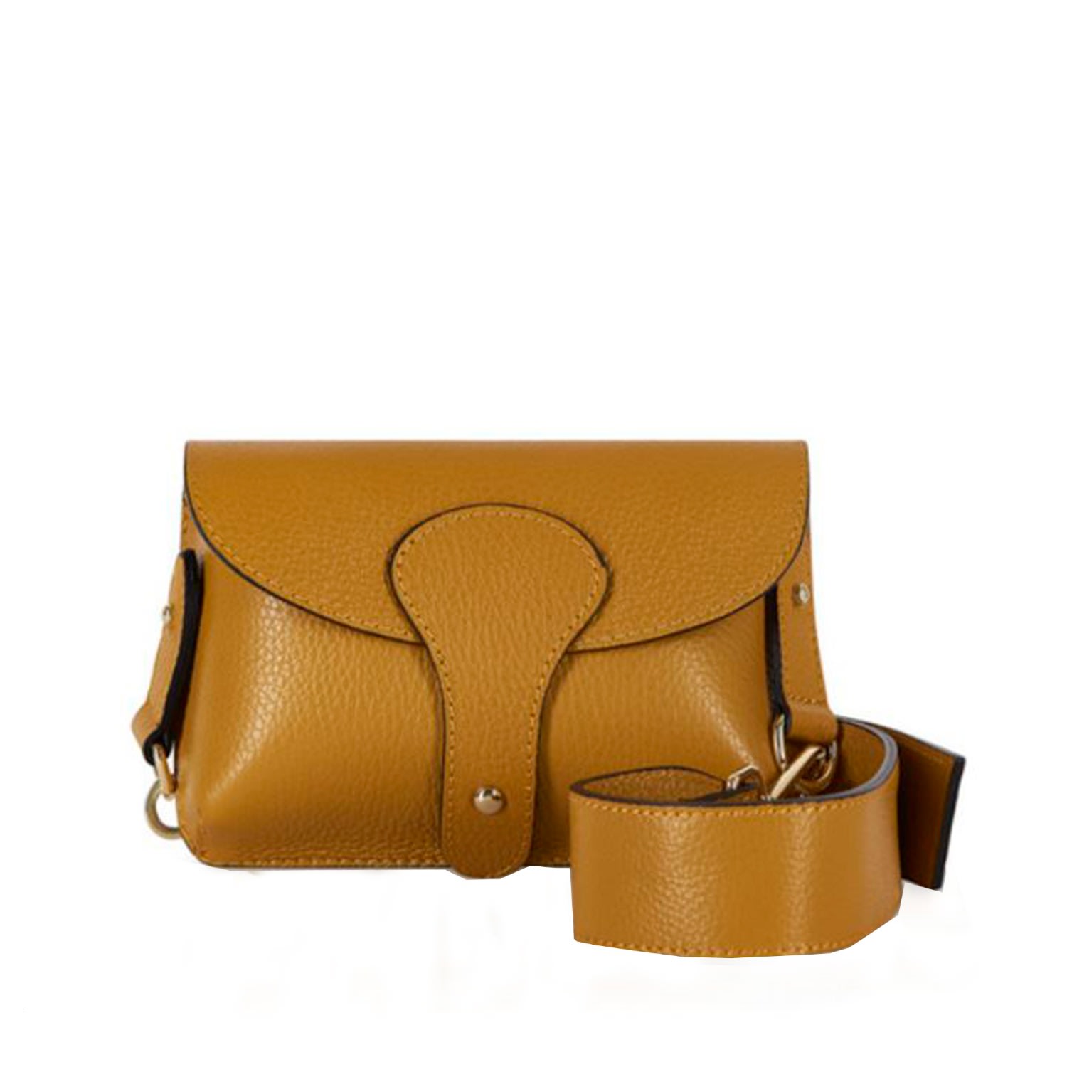 Women’s Yellow / Orange Luca Small Crossbody Bag In Mustard Betsy & Floss