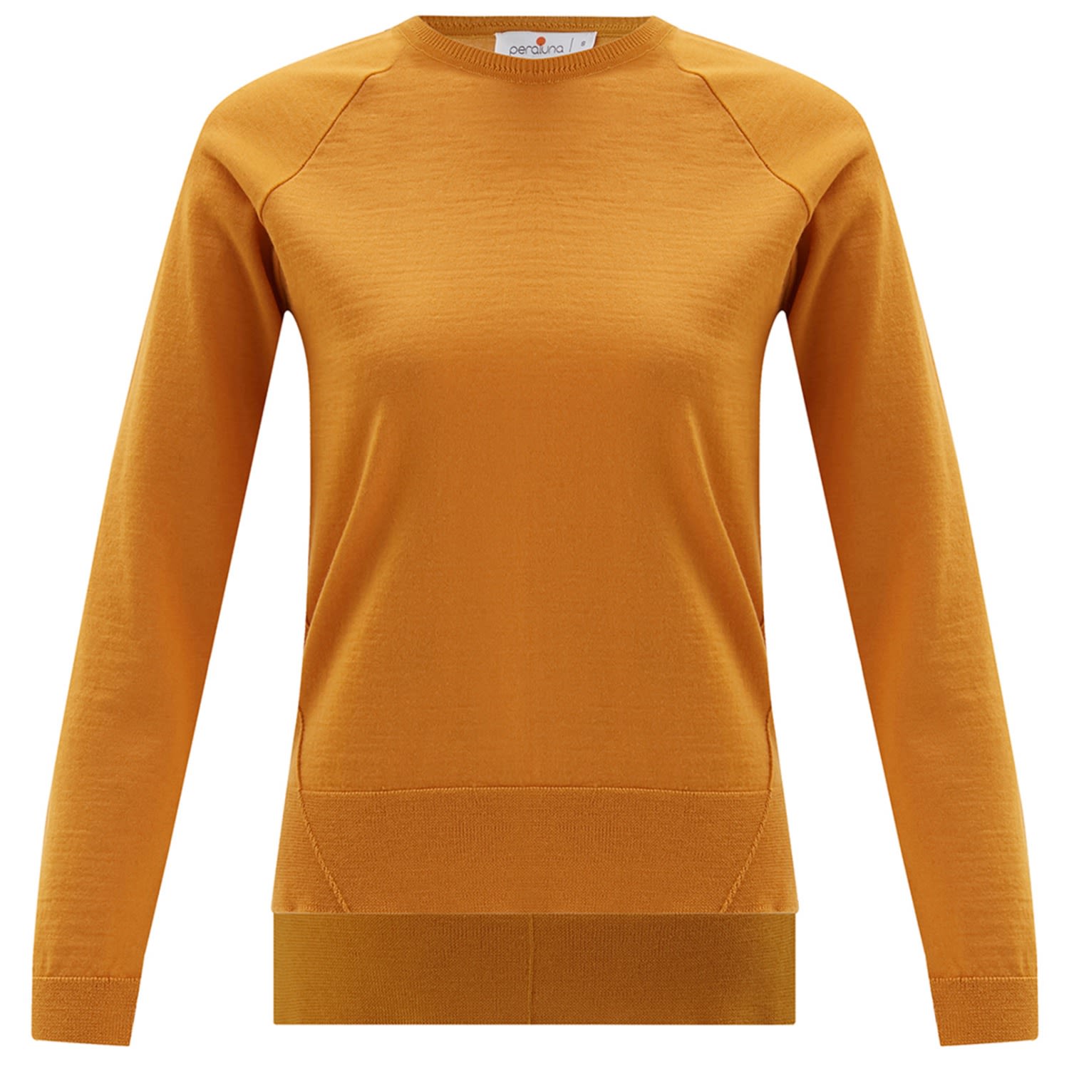 Peraluna Women's Yellow / Orange Vanessa Slit Detailed Asymmetric Fine Pullover - Yellowish Orange In Yellow/orange