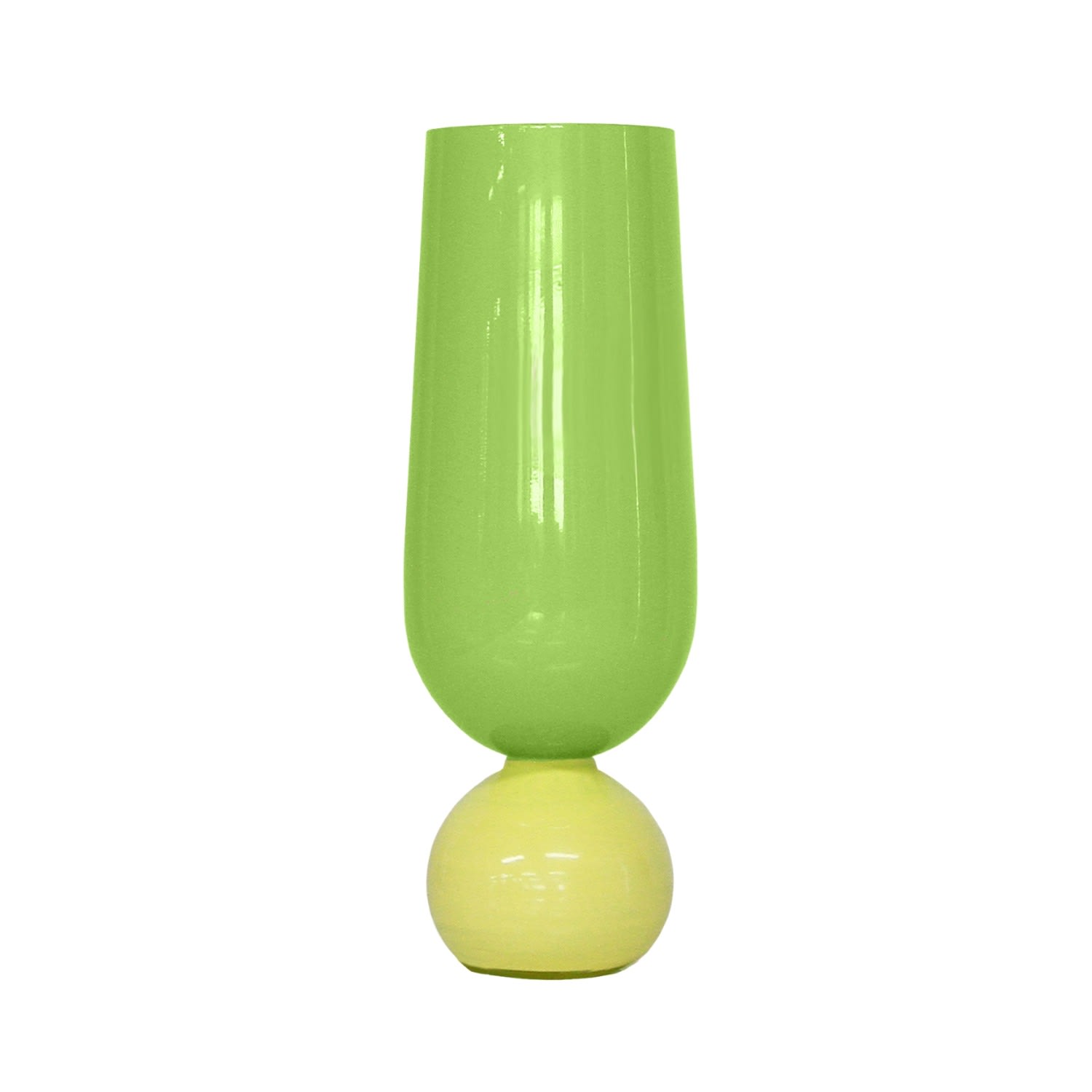 Green / Yellow / Orange The Sorbetto Champagne Glass - Set Of Two - Sunshine Limone Lodore