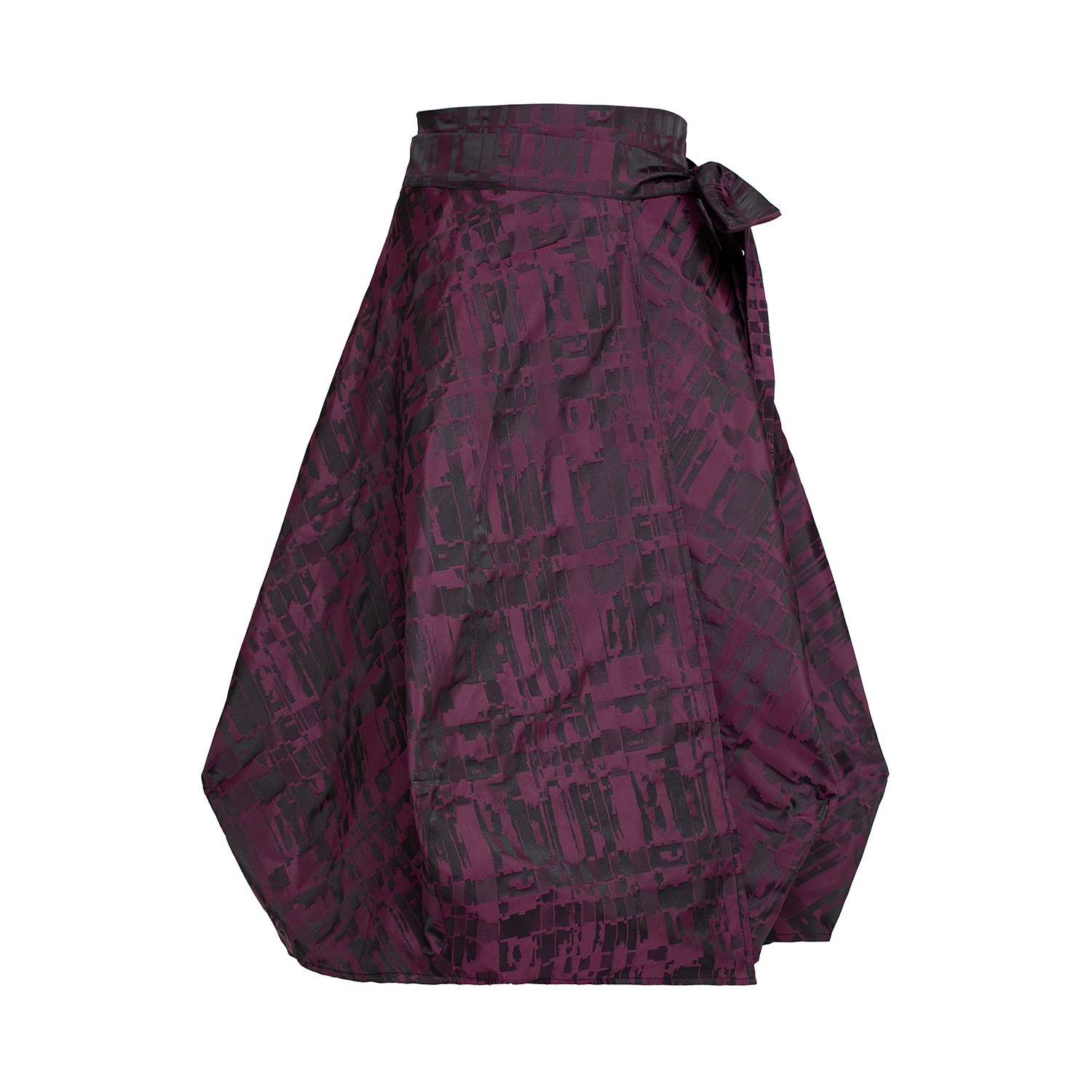 Bianca Popp Women's Pink / Purple Wrapped Skirt In Purple Patch Taffeta In Pink/purple