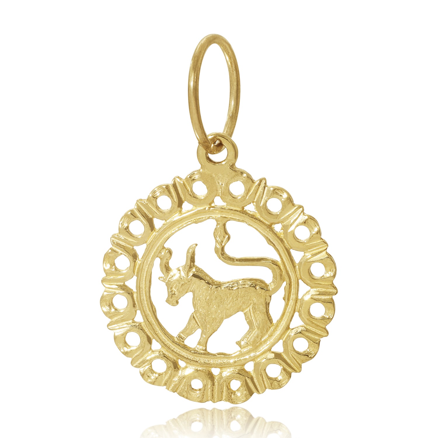 Maya Brenner Women's Gold Zodiac Pendant - Taurus