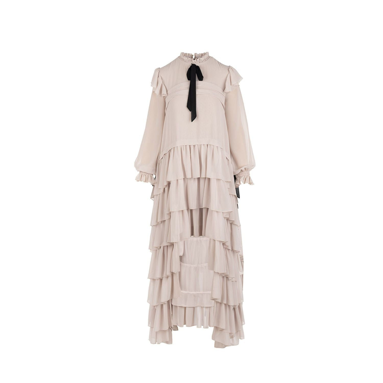 Mammu Couture Women's Neutrals Dress Lèonie Latte - Maxi