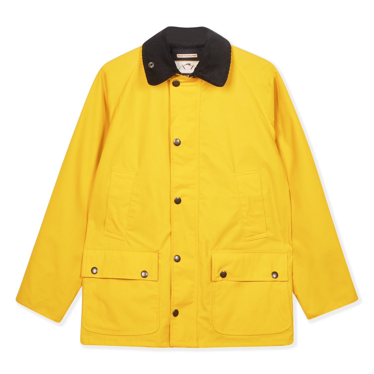 Burrows And Hare Men's Yellow / Orange Trinity Wax Jacket - Yellow