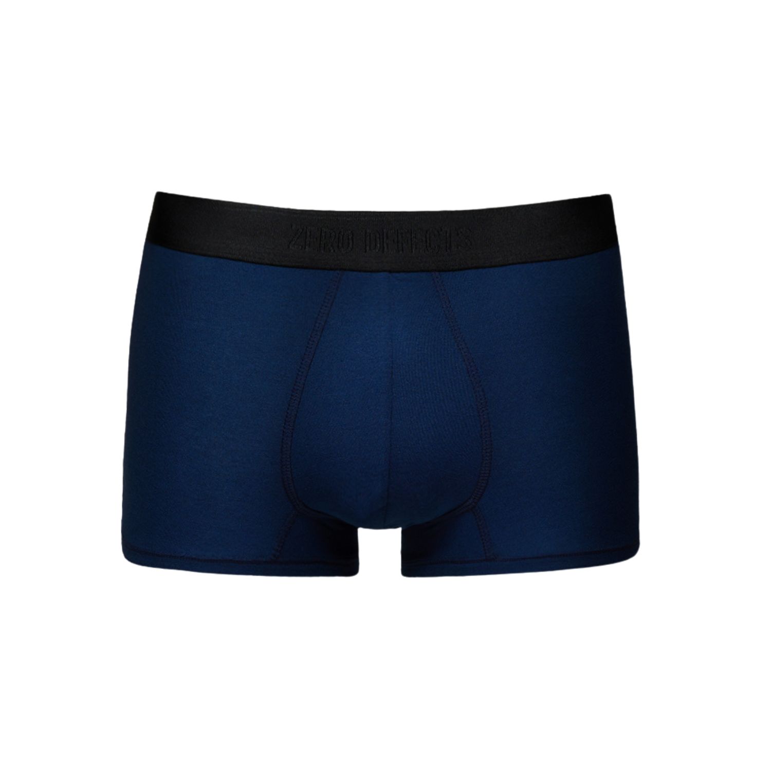 Zd Zero Defects Men's Akiles Trunk – Breathable & Soft Soy Fiber - Color Navy Blue In Blue