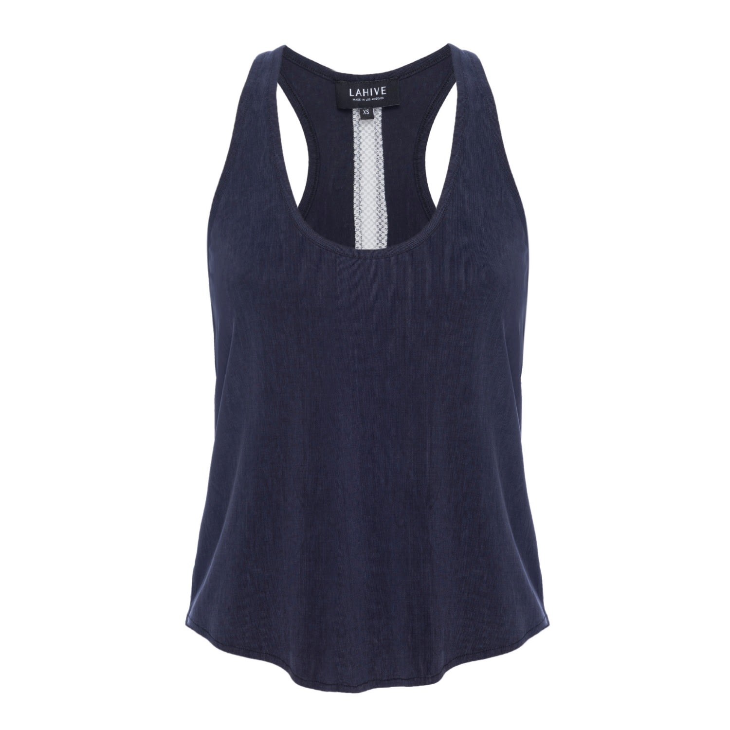 Lahive Women's Blue Bella Midnight Racer Back Tank