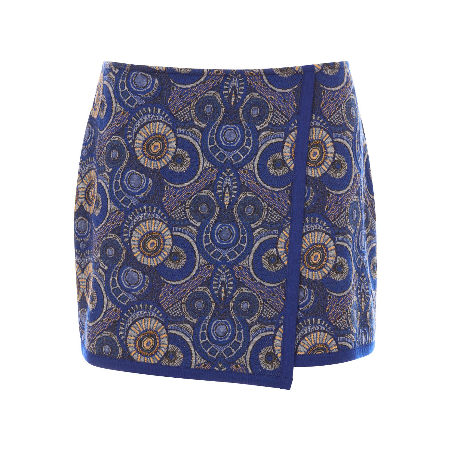 Kahindo Blue Praia Mini Skirt In Blue