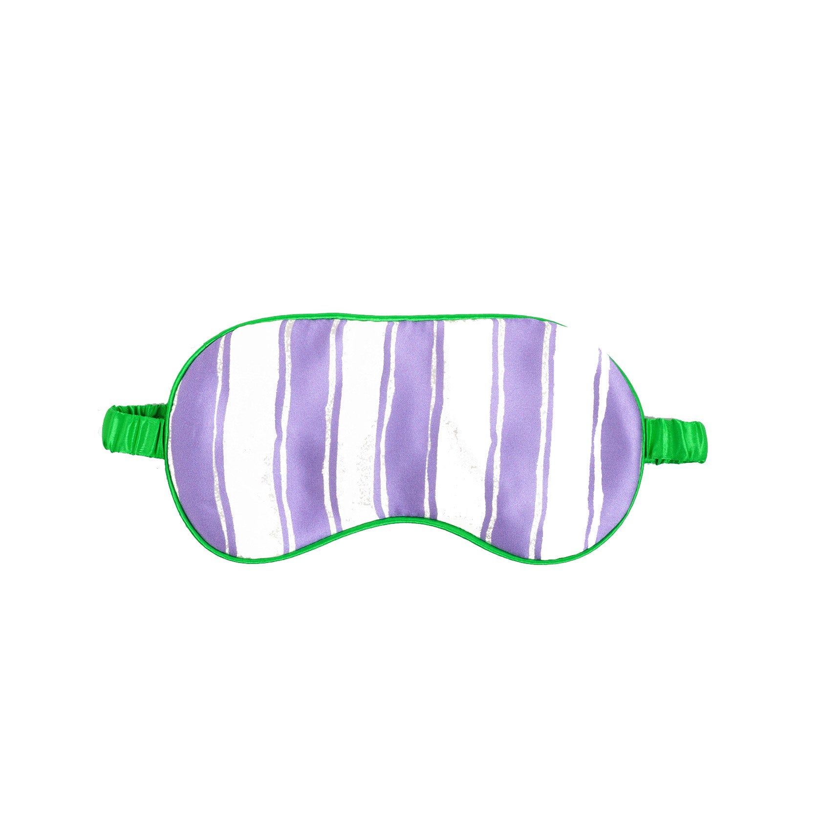 Pink / Purple Silk Eye Mask / "Chloe Stripe" One Size Jessica Russell Flint