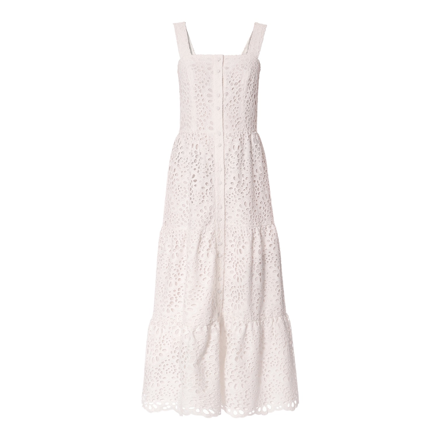 Lena Cream White Lace Maxi Dress | Aggi | Wolf & Badger