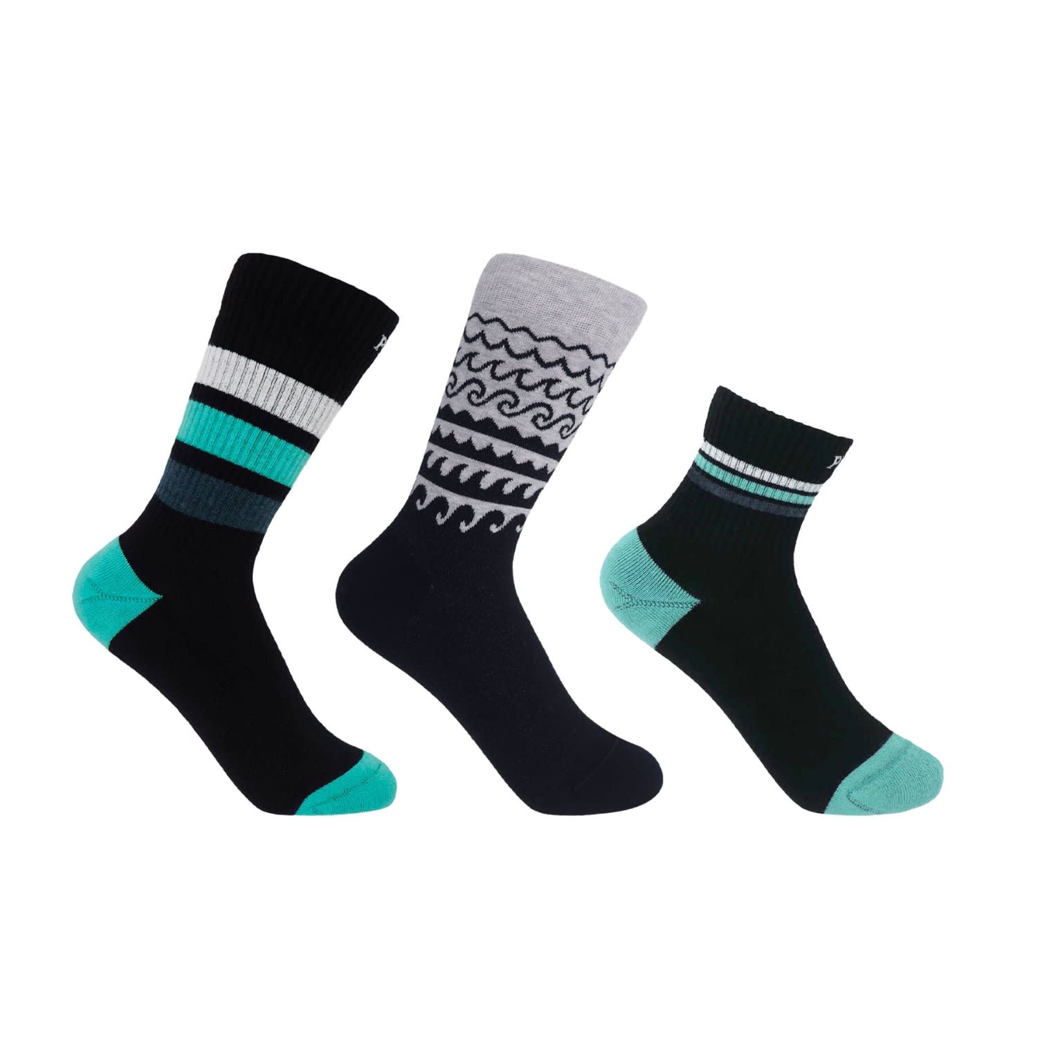 Peper Harow - Made In England Women's Organic Socks Bundle – Black