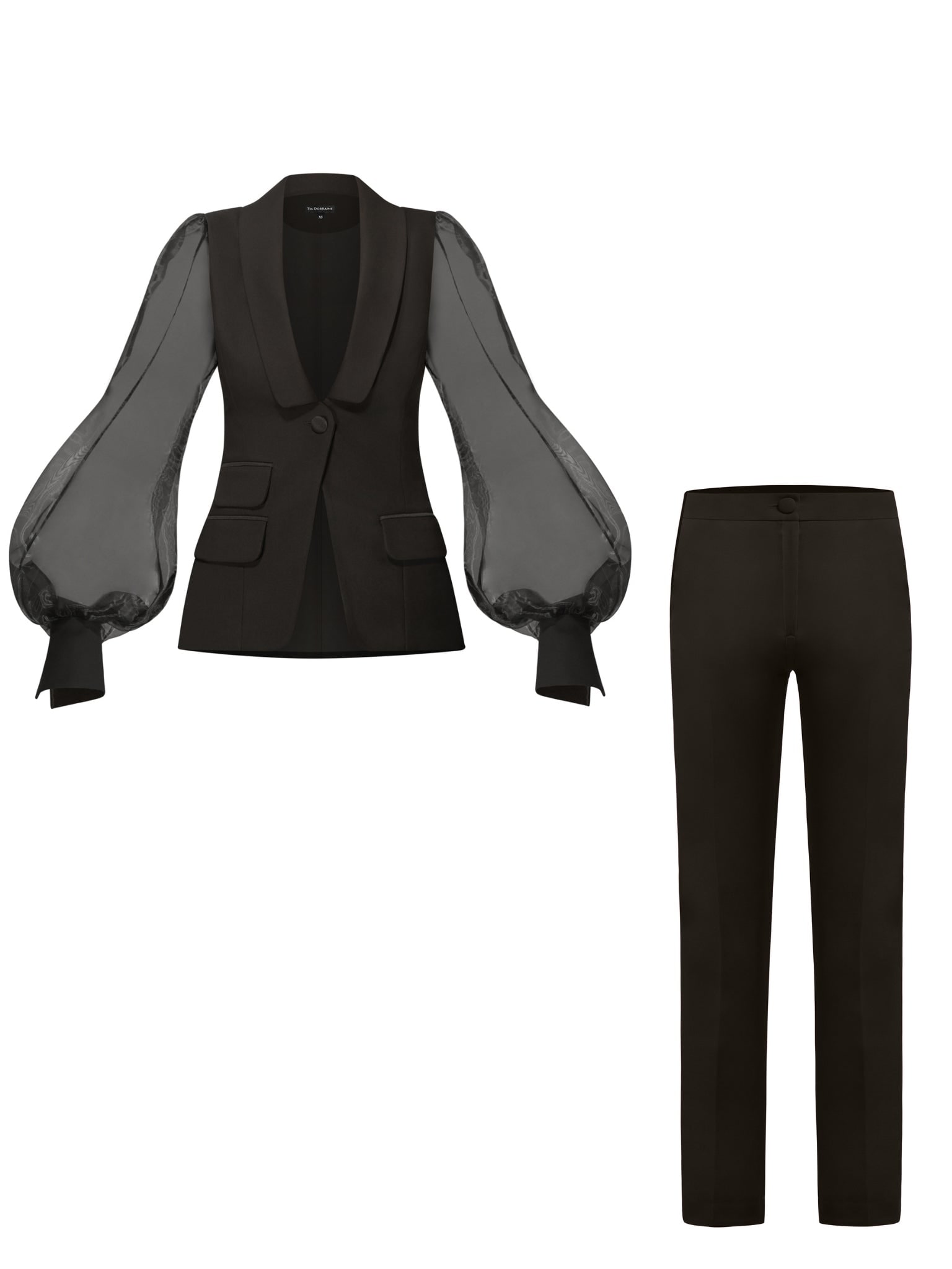 Tia Dorraine Black J'adore Tailored Pant Suit In Black