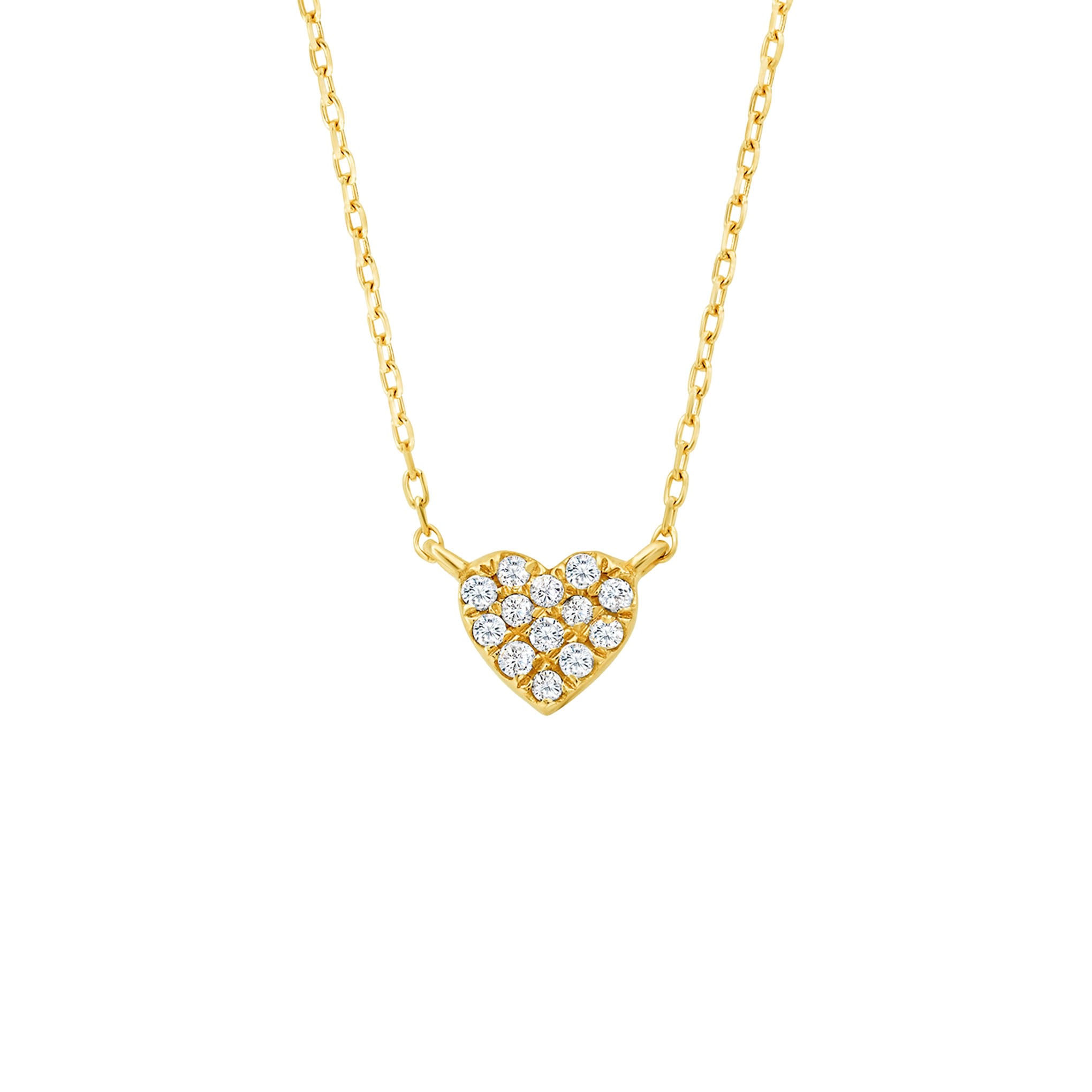 Women’s Solid Gold Forever Loved Diamond Heart Pendant La Kaiser