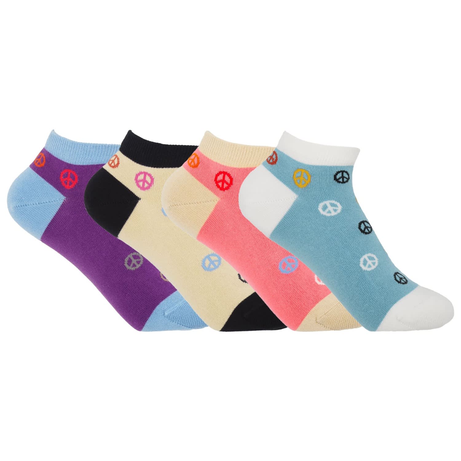 Peper Harow - Made In England Women's Trainer Socks Bundle – Peace In Multi