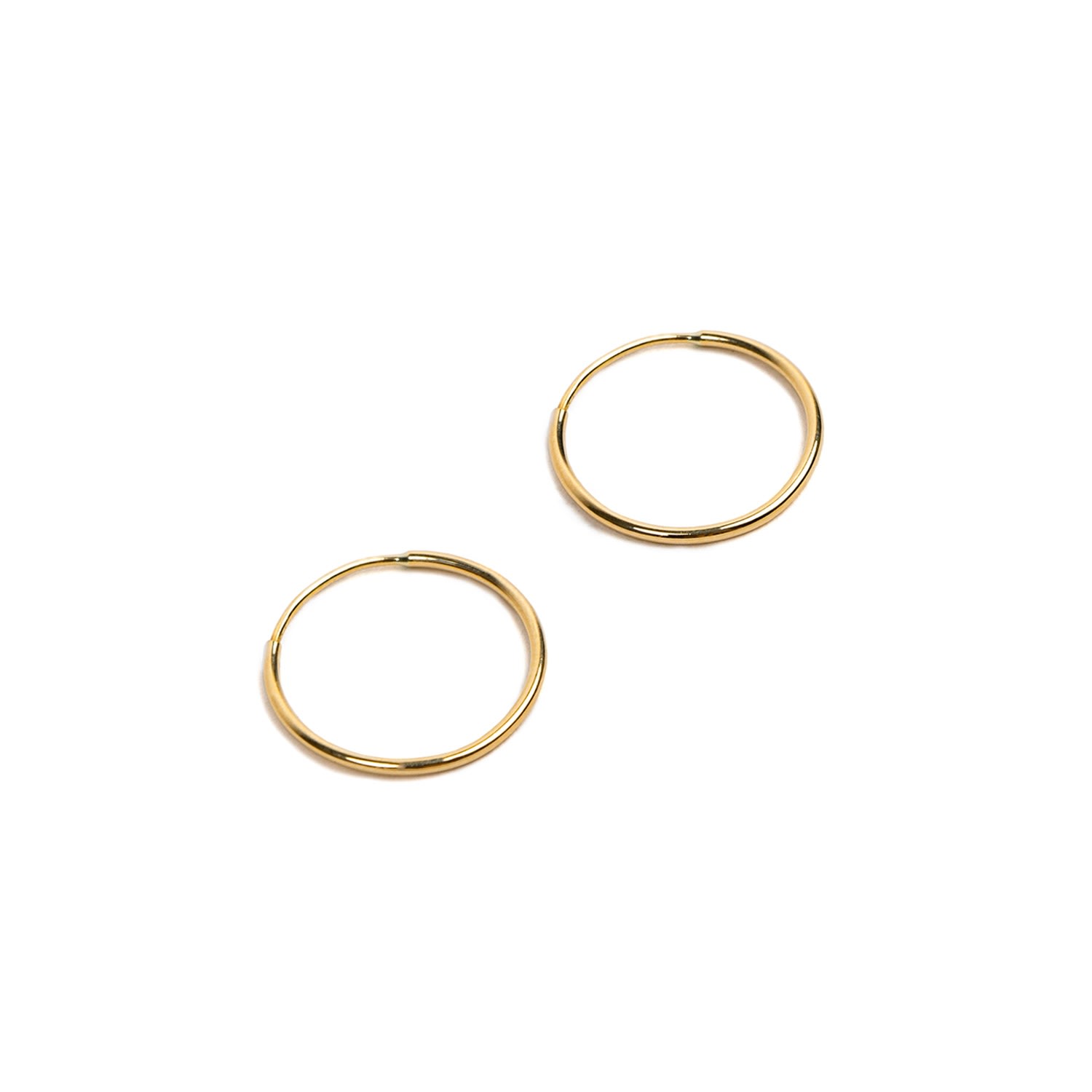 Women’s 14K Gold Big Endless Hoop Earring Yellow Gold Undefined Jewelry