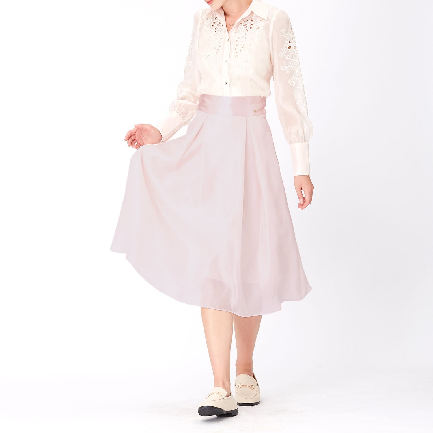 satin flare skirt | Acka.｜ エーシーケーエー｜公式オンライン
